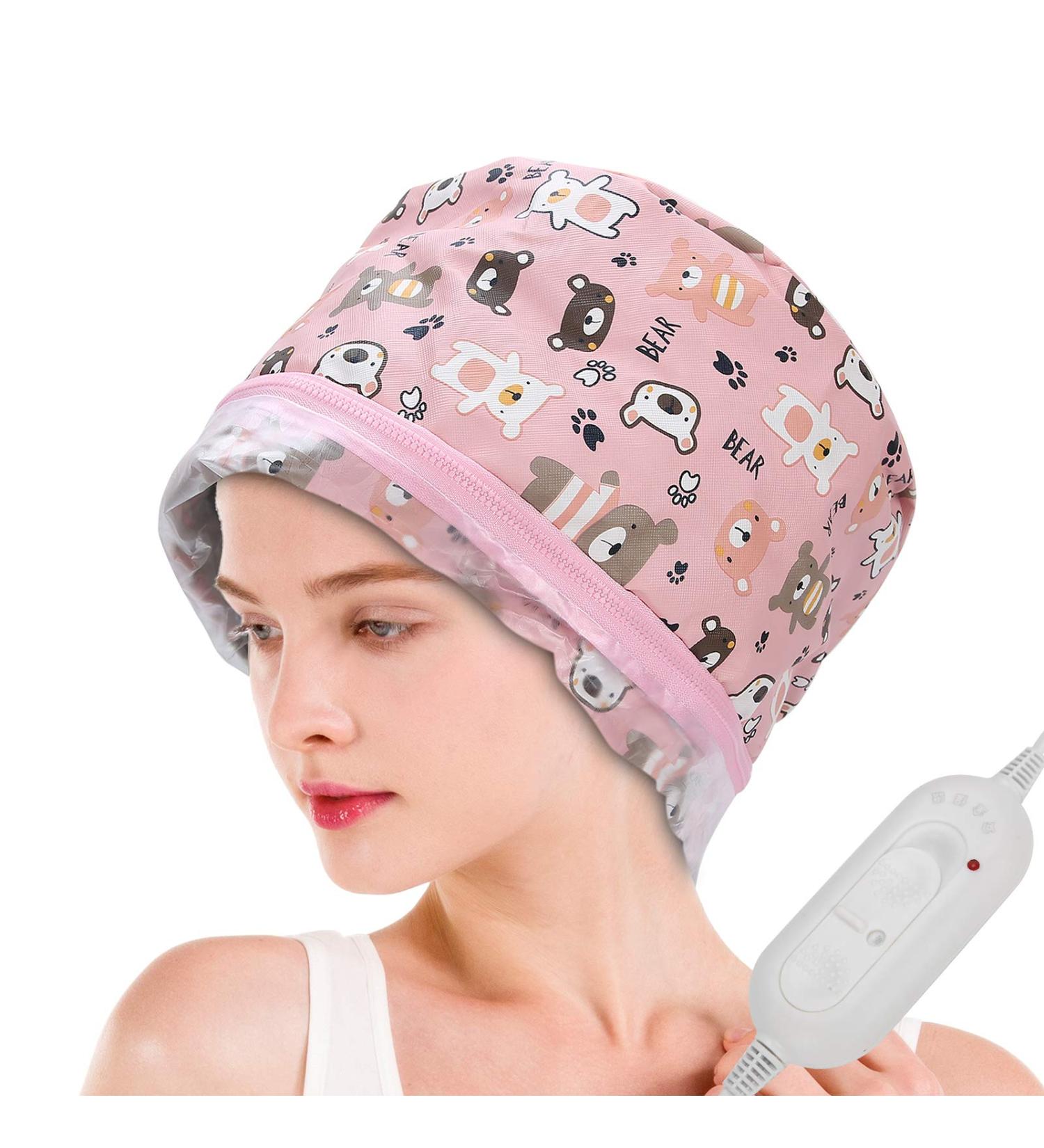 FILFEEL Hair Steamer Thermal Heat for Deep Conditioning Hair Scalp Care Hair Care Hat with 3 Mode Temperature Control for Home Use - Buy Online on SooperMarket.com