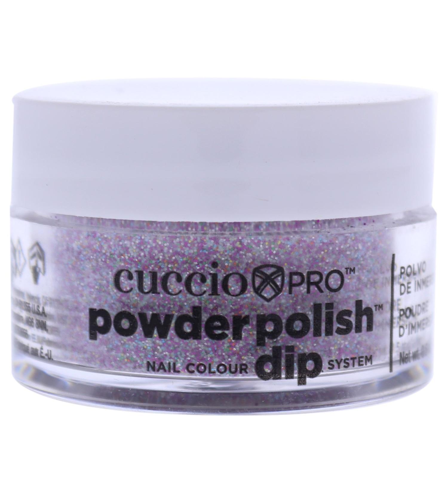Cuccio Deep Purple Glitter Dipping Powder 14g