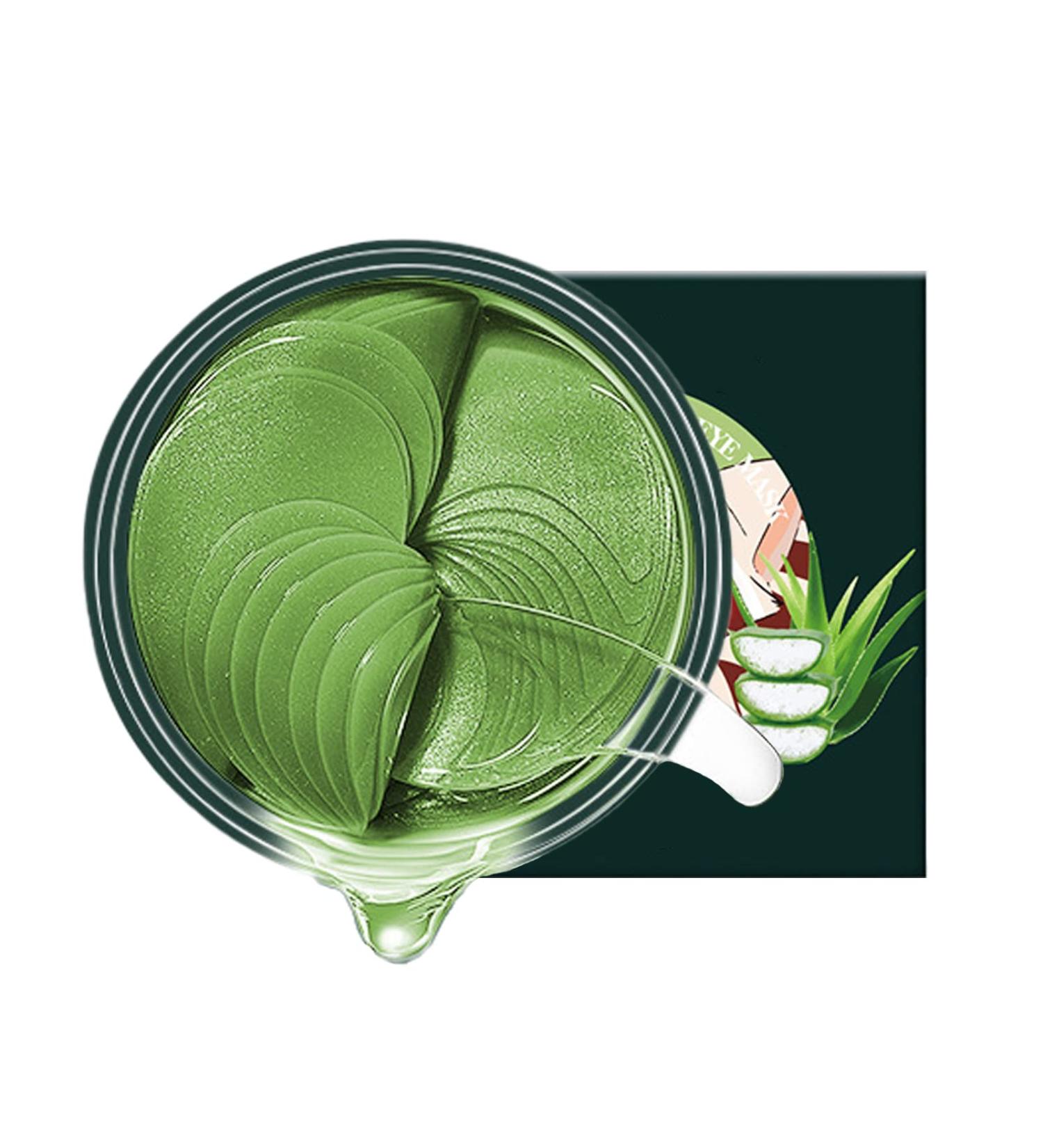 60Pcs Natural Aloe Vera Under Eye Patches - Hydrating Anti-Aging Eye Masks for Puffy Eyes & Dark Circles - Anti-Wrinkle Gel Pads for All Skin Types - Buy Online on SooperMarket.com