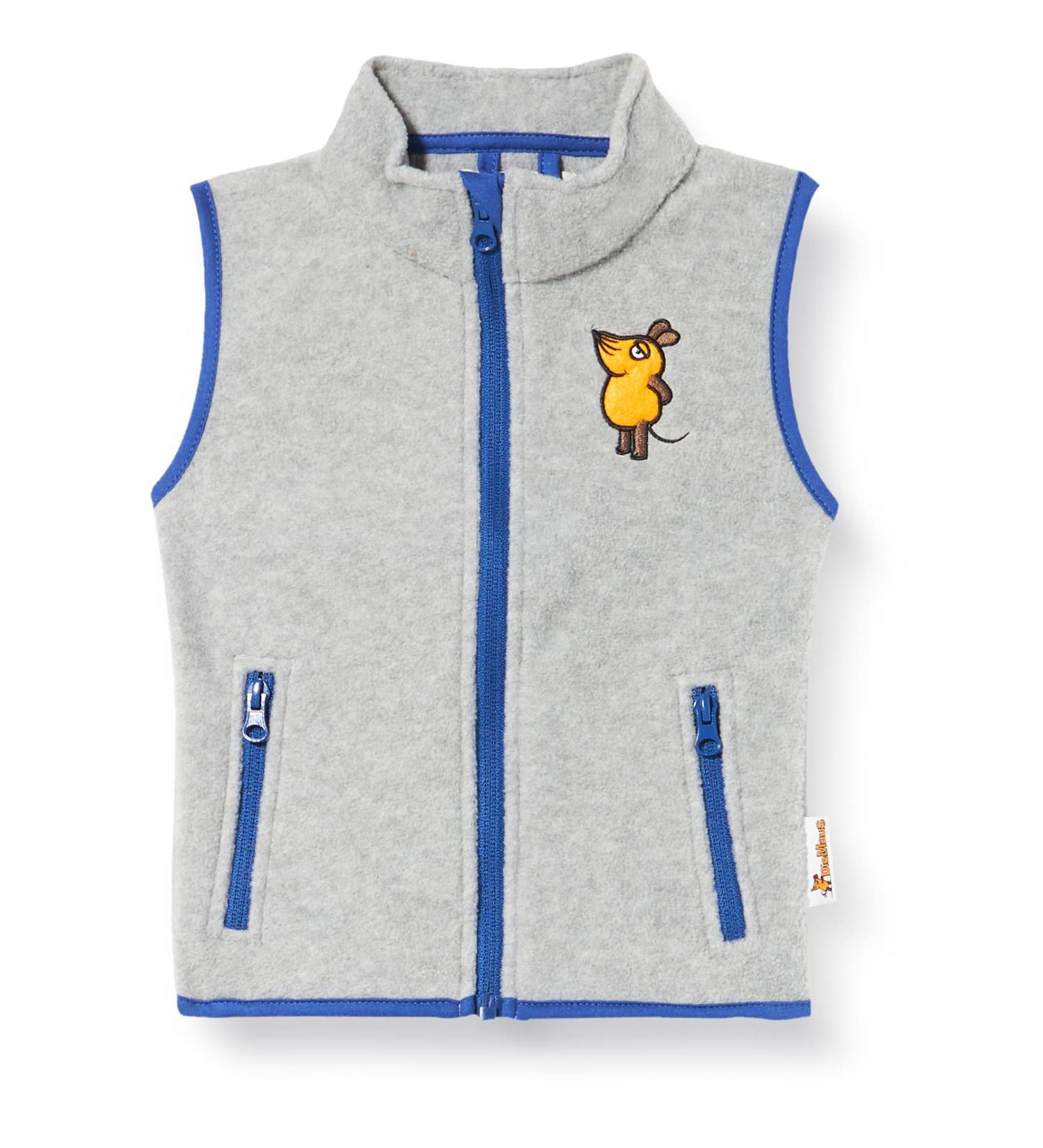 Playshoes Unisex Kid's Fleece Vest 140 Grey Melange - Outdoor Top - Buy Online on SooperMarket.com