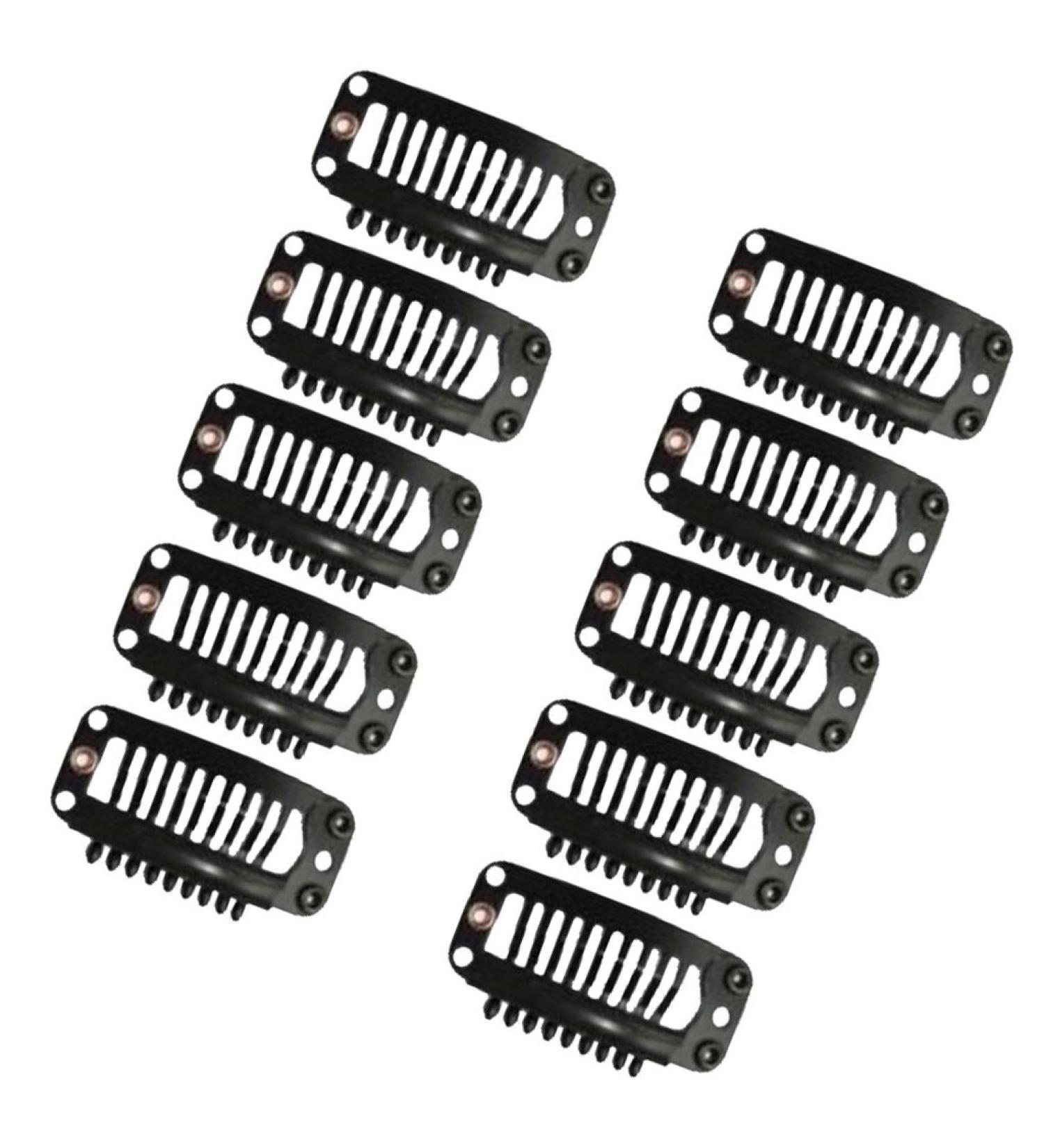20pcs Weft Clips for Hair Extensions - Black Wig Clips | Durable & Secure Hair Accessories - Buy Online on SooperMarket.com