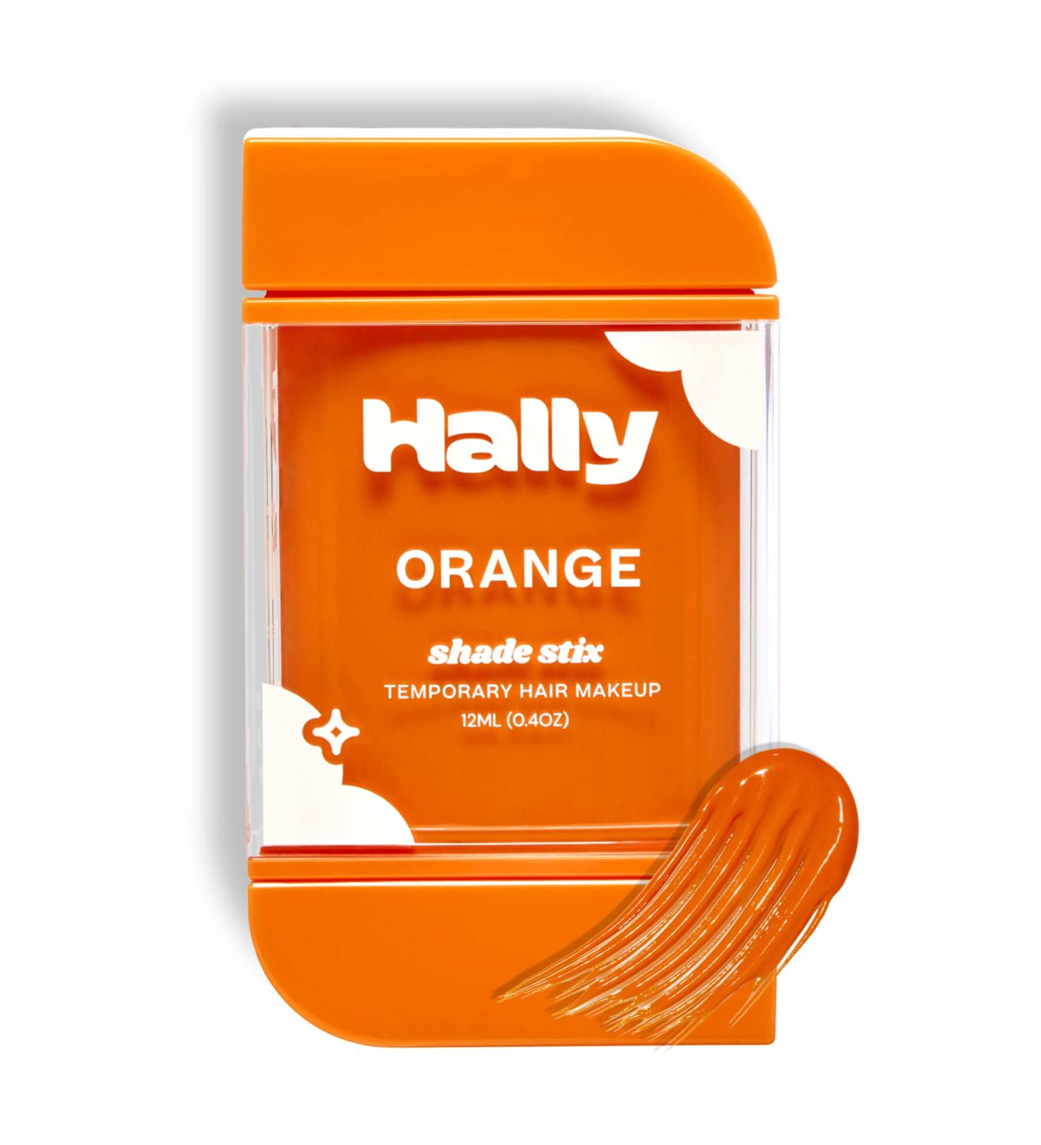 HALLY Shade Stix Orange - Temporary Hair Color for Kids & Adults - One-Day Wash-Out Hair Dye - Safe Washable Hair Makeup - Buy Online on SooperMarket.com