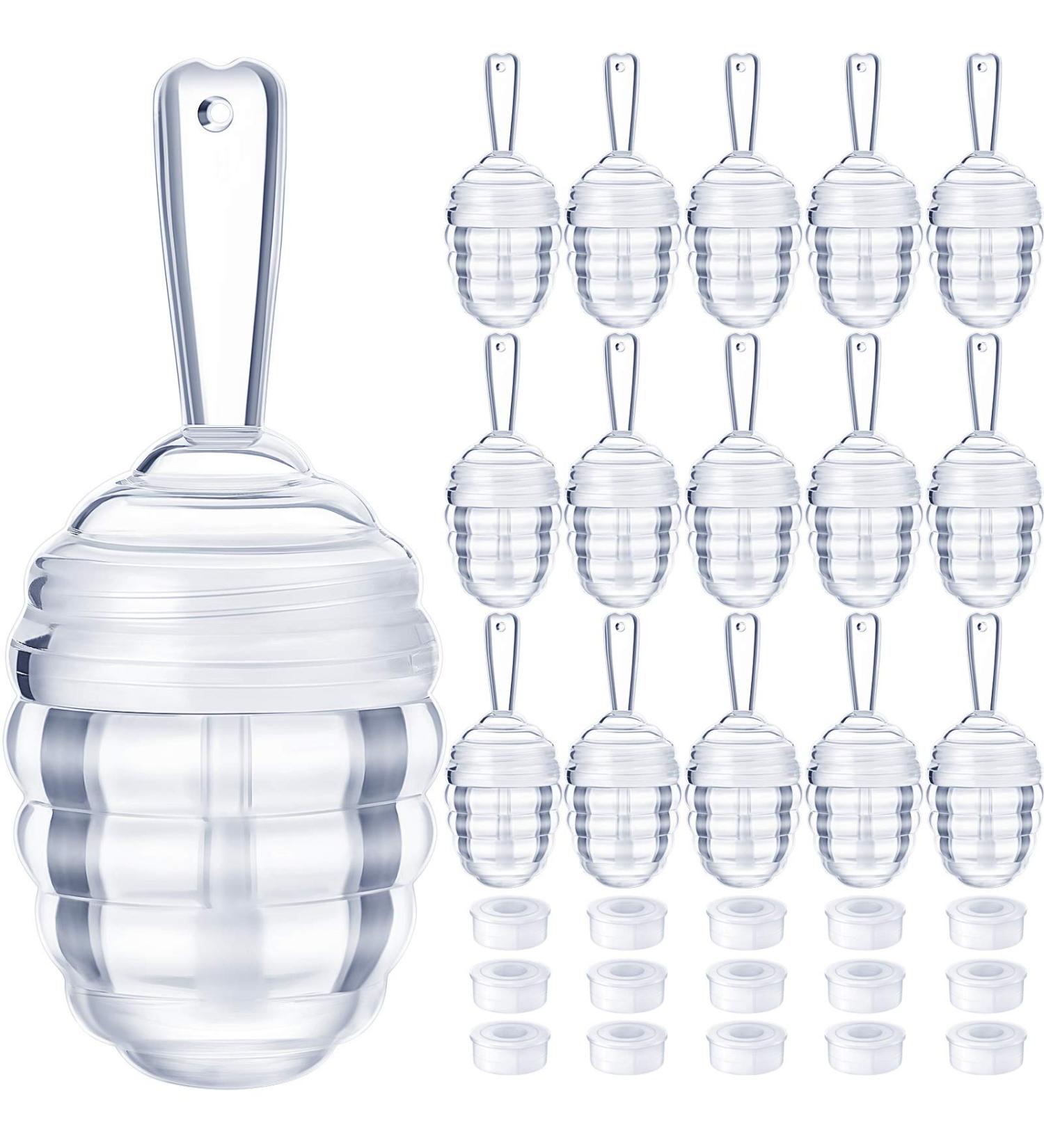 Honey Pot Shaped Lip Gloss Tube Set - 28 Pieces, Refillable Lip Balm Containers for DIY Cosmetics - Clear, Ideal for Women and Girls - Buy Online on SooperMarket.com