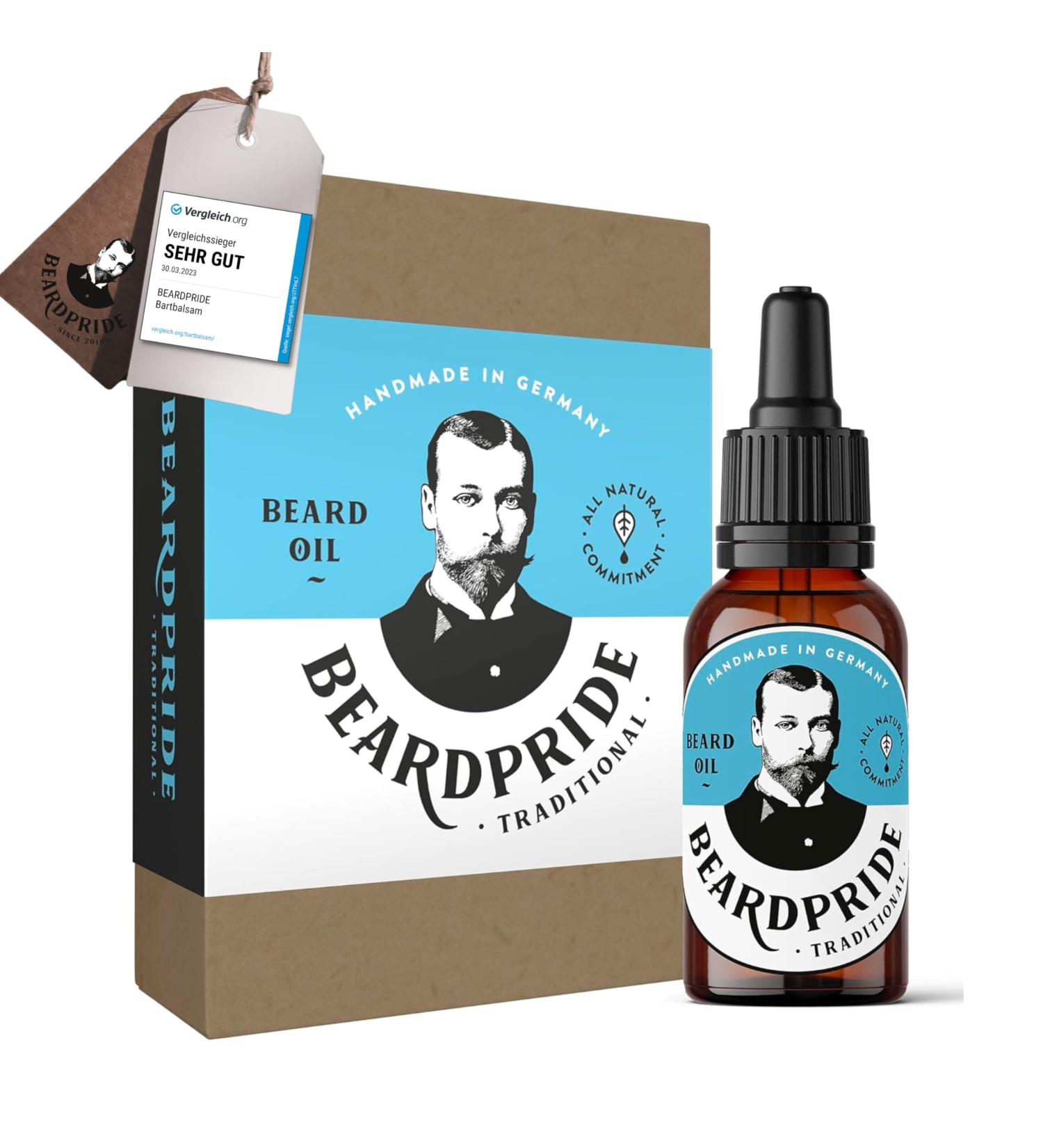 Beardpride Beard Oil for Men - 100% Natural Barbershop Quality Softens Beards Ideal Gift - 30ml - Buy Online on SooperMarket.com