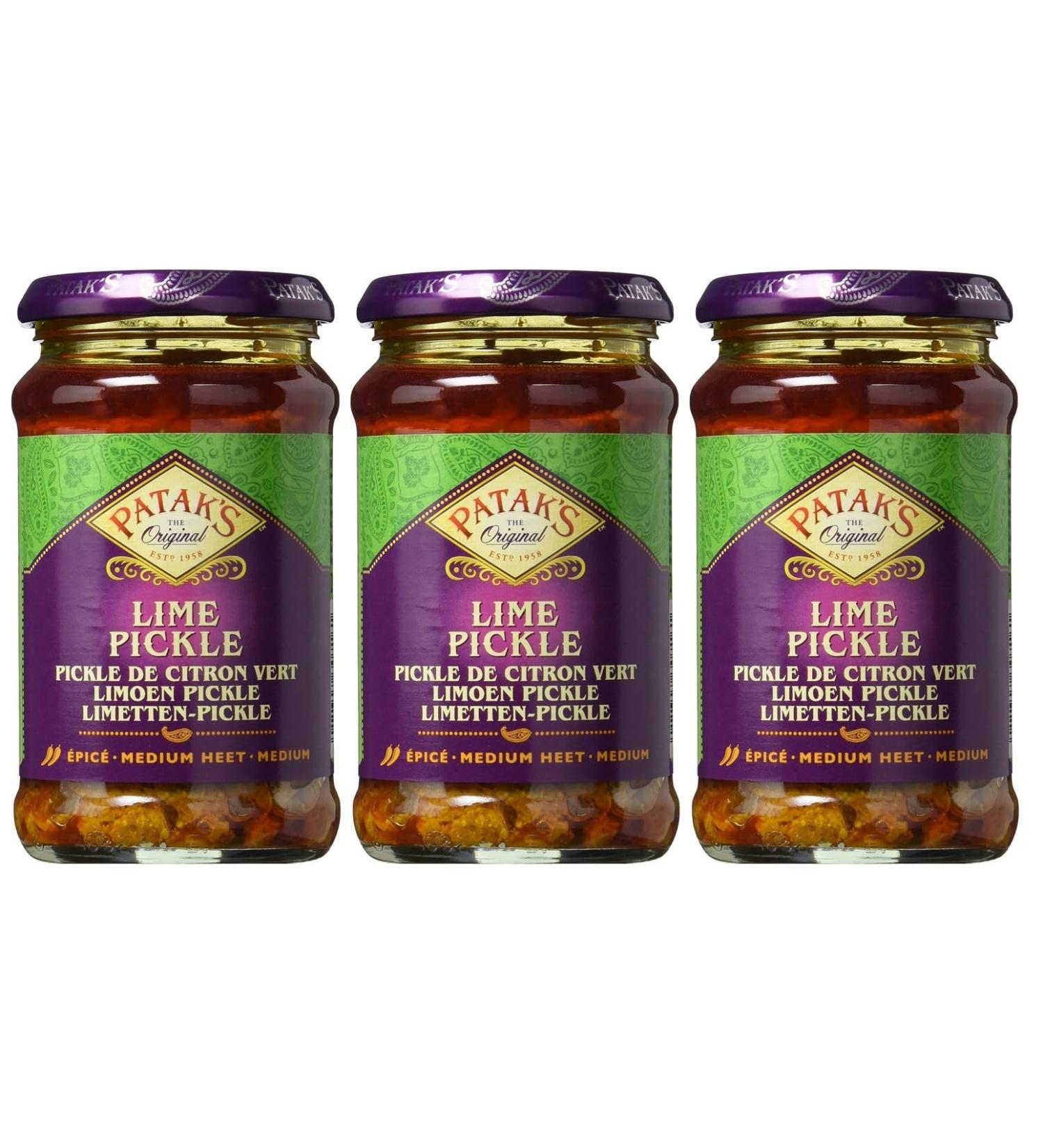 Patak's Lime Pickle 283g - Authentic Indian Bundle | International Shipping Available - Buy Online on SooperMarket.com