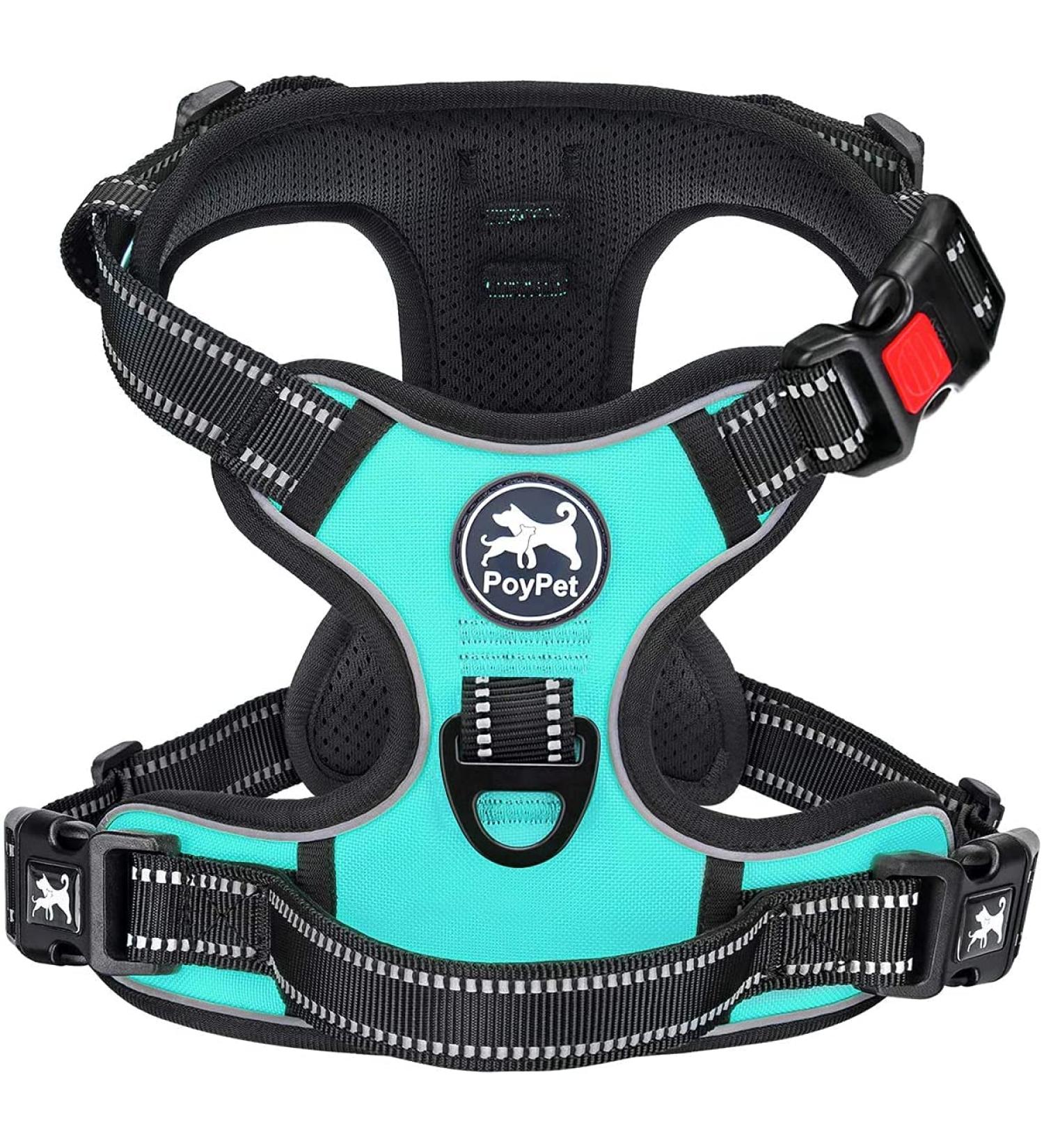POPOT No-Pull Dog Harness - Reflective Pet Vest for Daily Training & Walking - Mint Blue (L) - Buy Online on SooperMarket.com