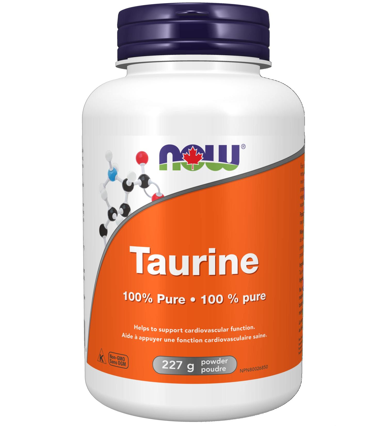 NOW Supplements Taurine Powder 227g - Buy Online on SooperMarket.com