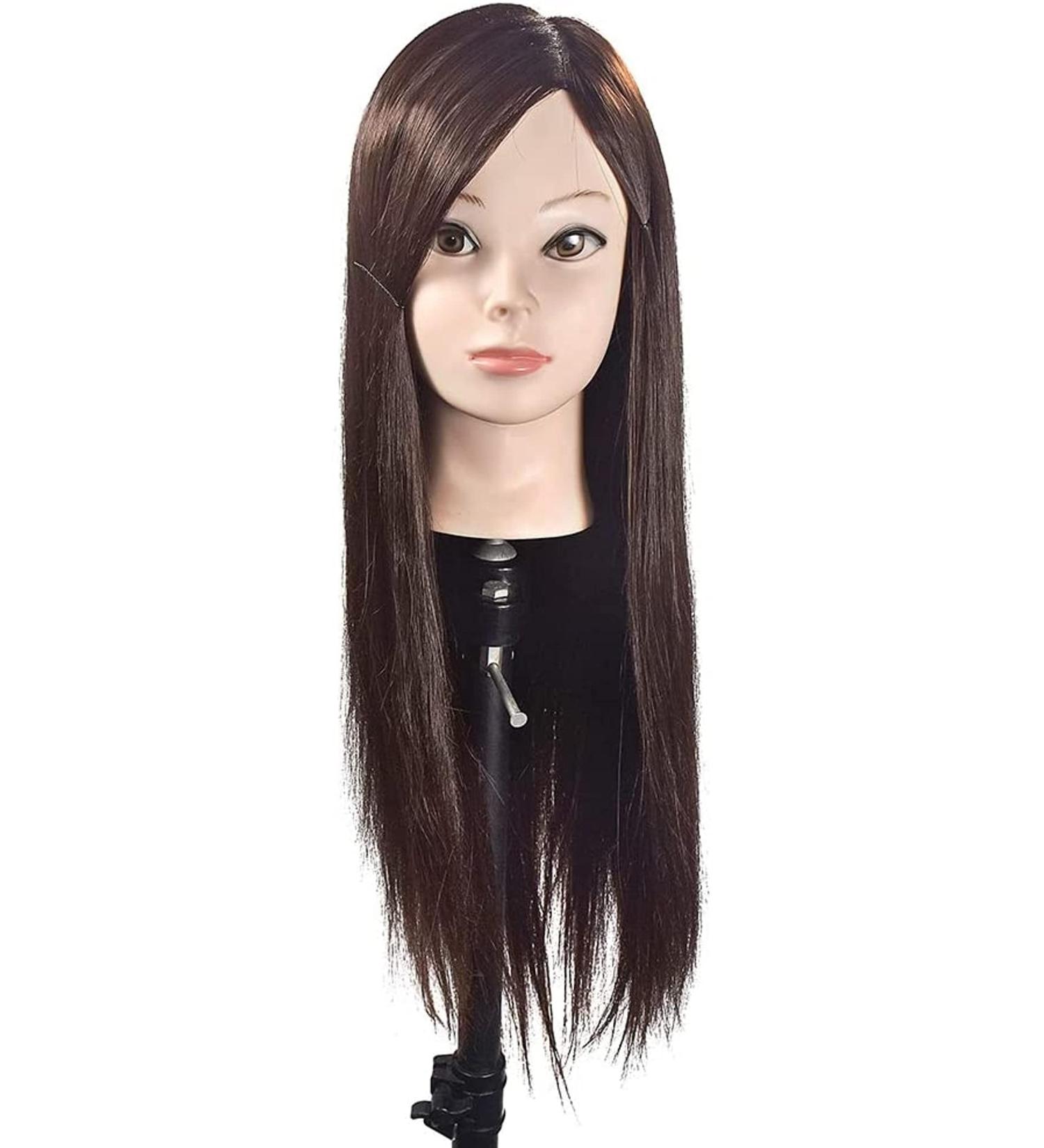 26 Inch Adjustable Female Tailor Puppet Mannequin Head - Ideal for Hair Styling & Cosmetology Training - Buy Online on SooperMarket.com