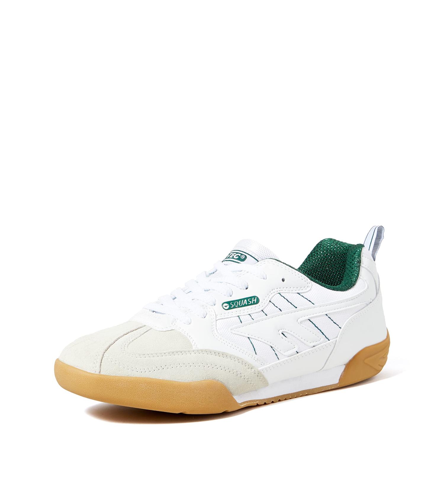 Hi-Tec Women's Squash Classic Shoes - Size 43 EU - White/Green - International Shipping Available - Buy Online on SooperMarket.com