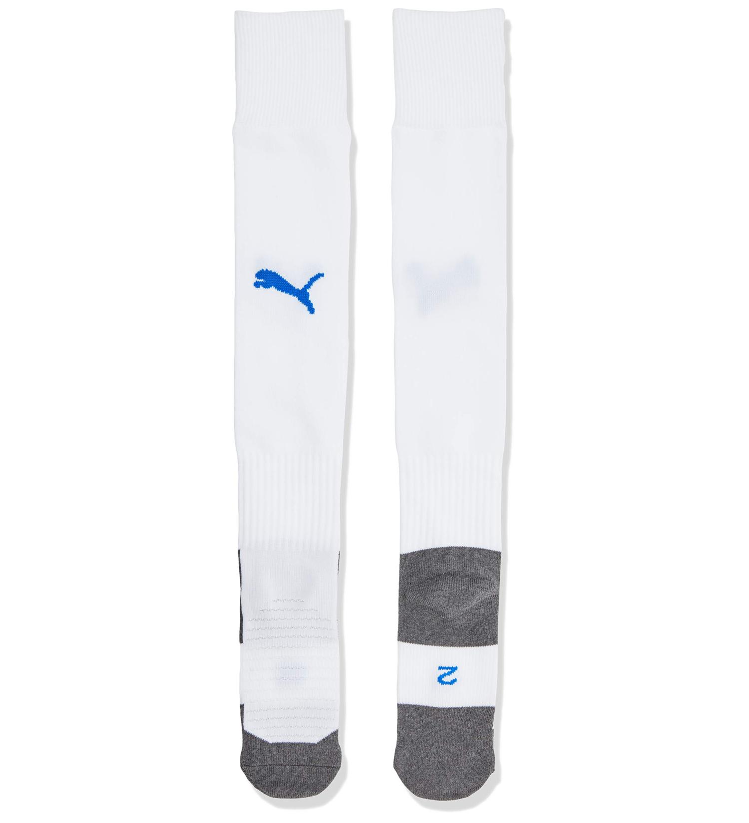 PUMA Men's Team Liga Core Socks 35-38 | White-Electric Blue Lemonade - International Shipping Available - Buy Online on SooperMarket.com