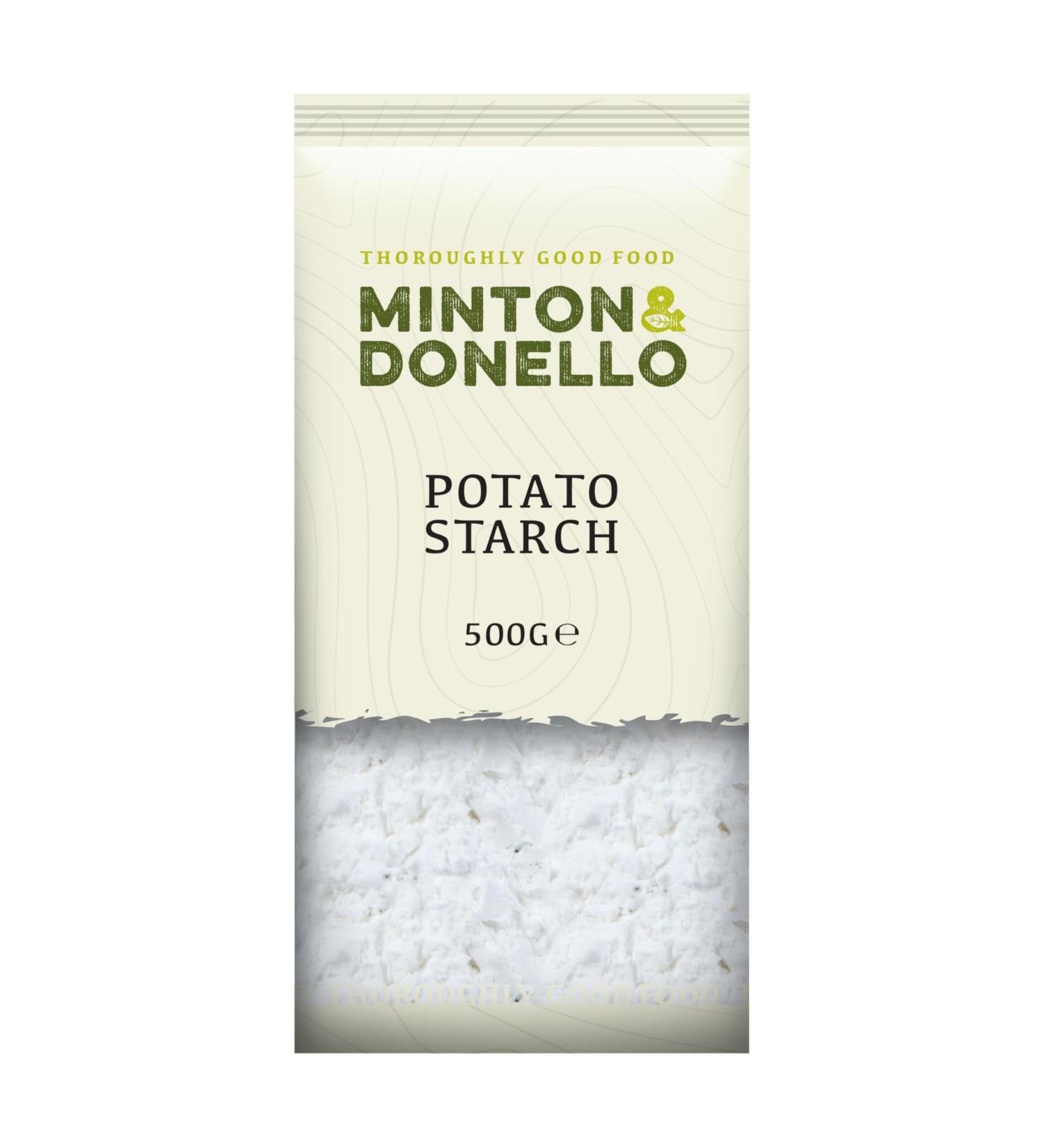 Minton & Donello - Potato Starch Fine & Gluten-Free Ideal for Baking & Thickening 6 x 500g