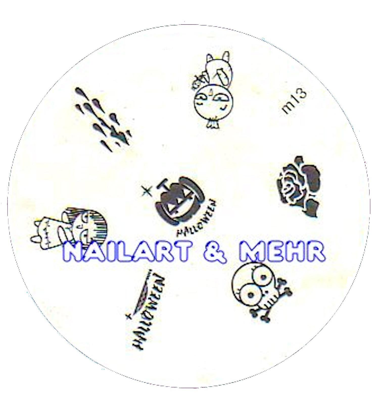 STAMPING STENCIL # M-13 with HALLOWEEN motifs