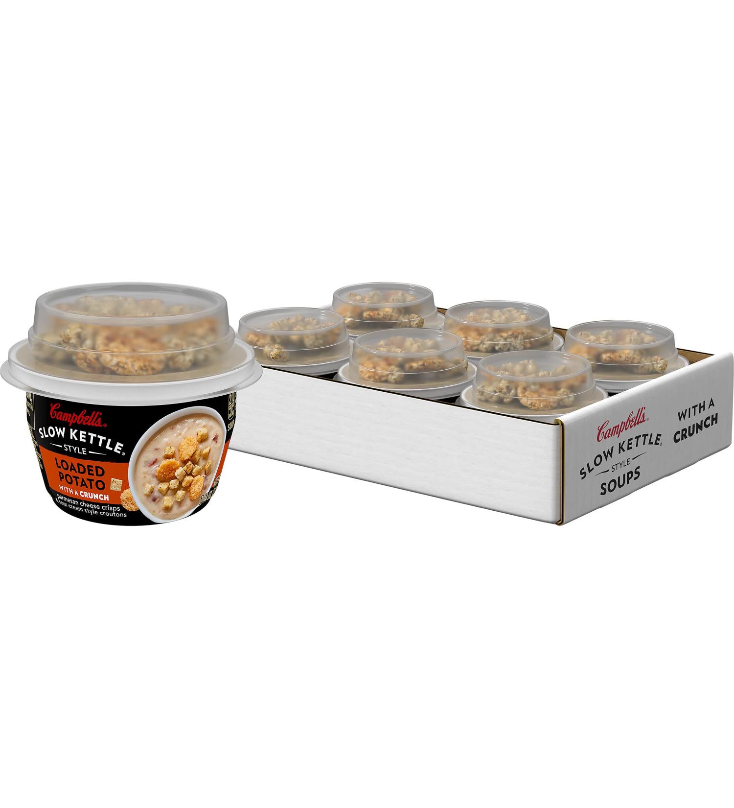 Campbell's Slow Kettle Style Loaded Potato Soup Cup 7oz (Pack of 6) - Buy Online on SooperMarket.com