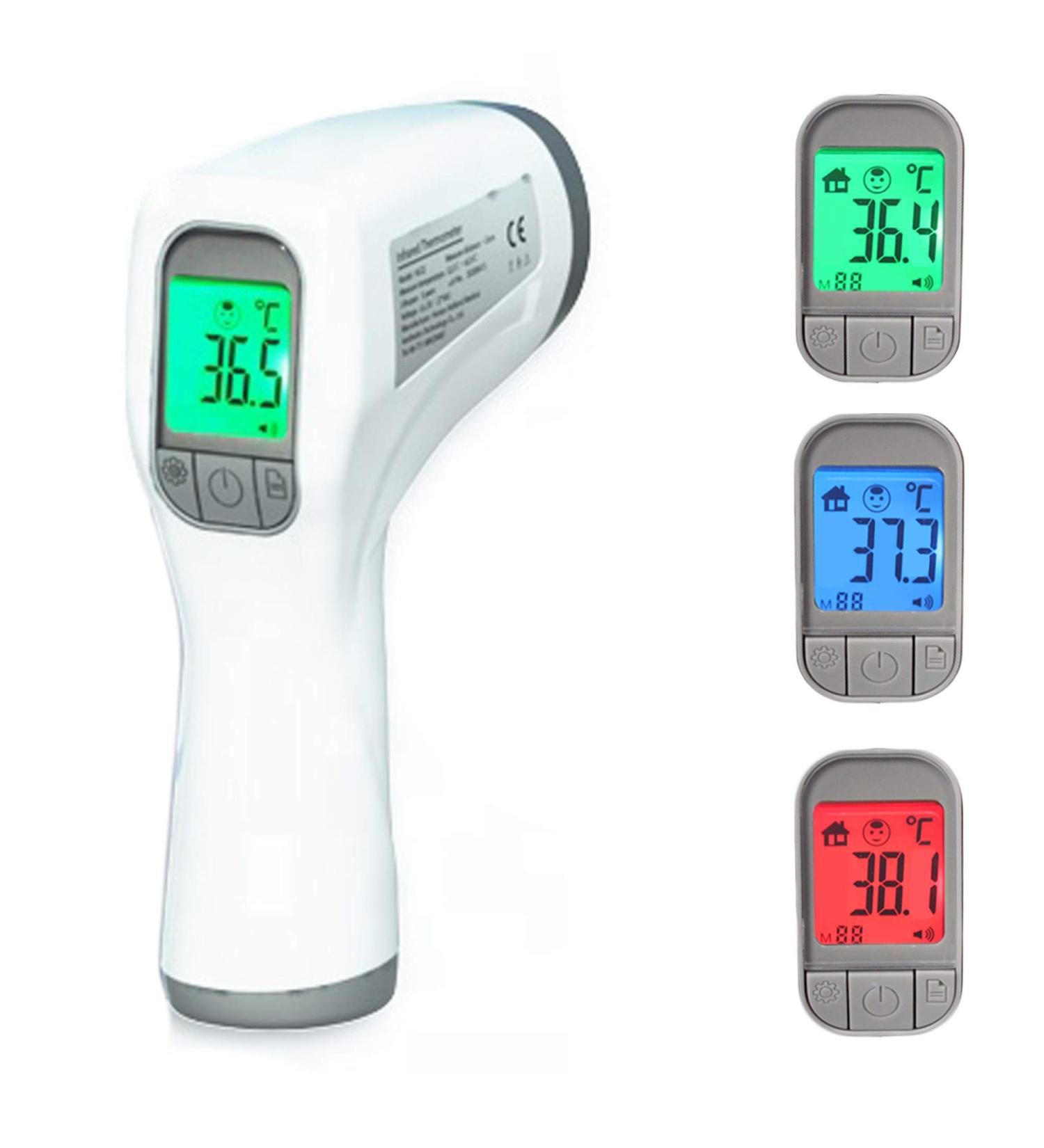 Non-Contact Digital Infrared Thermometer for Babies & Adults | Fast Accurate Temperature Measurement & Fever Alarm | Ideal for Food & Surface Use - Buy Online on SooperMarket.com