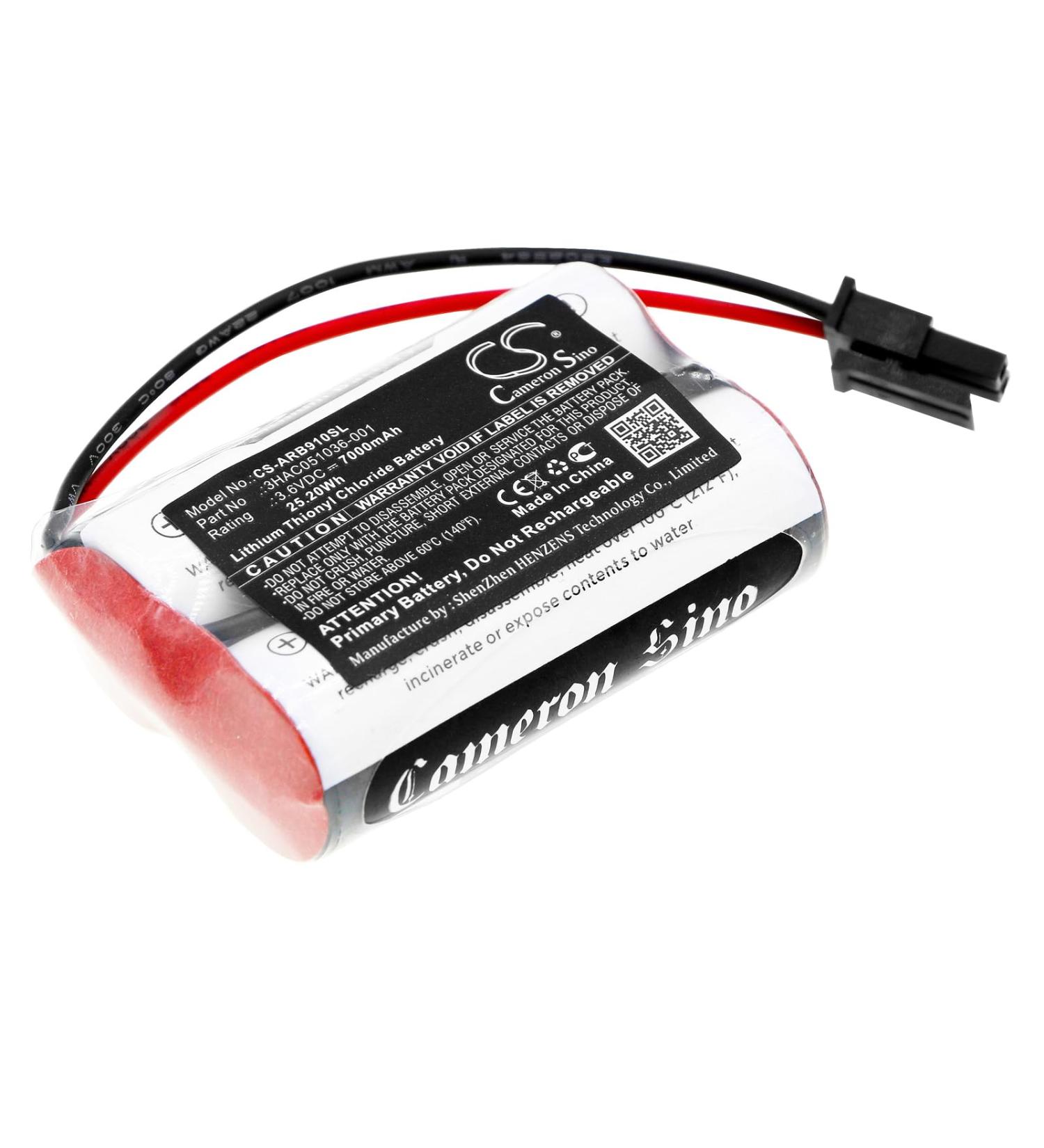 Buy DCH 7000mAh Battery Replacement for ABB 1s2 PLS17500 IRB 910SC IRB 1200 3HAC051036-001 REV02 | Fast International Shipping - Buy Online on SooperMarket.com