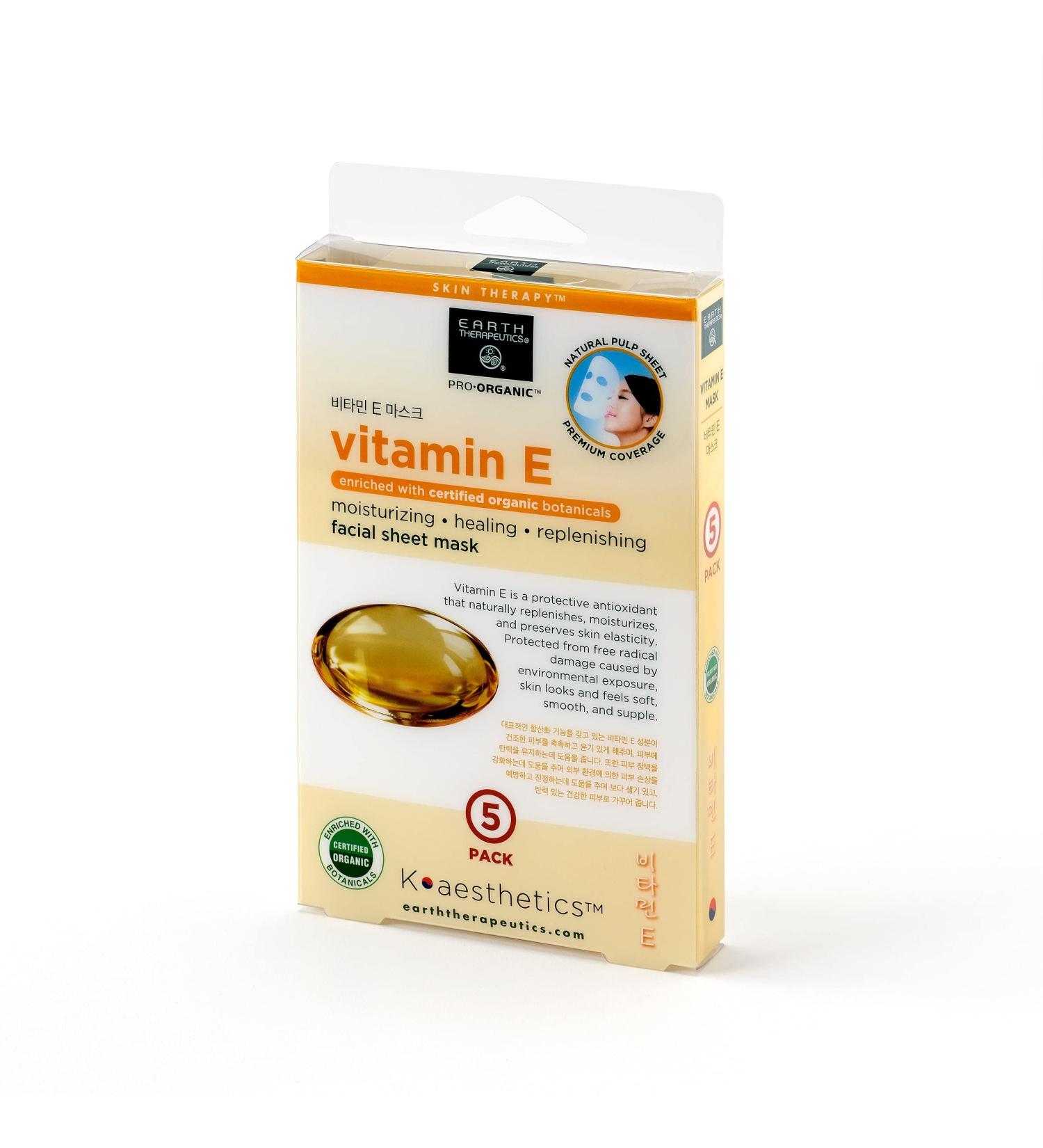 Earth Therapeutics Vitamin E Face Mask - Organic Moisturizer for Skin Elasticity & Replenishment - Shop Now - Buy Online on SooperMarket.com