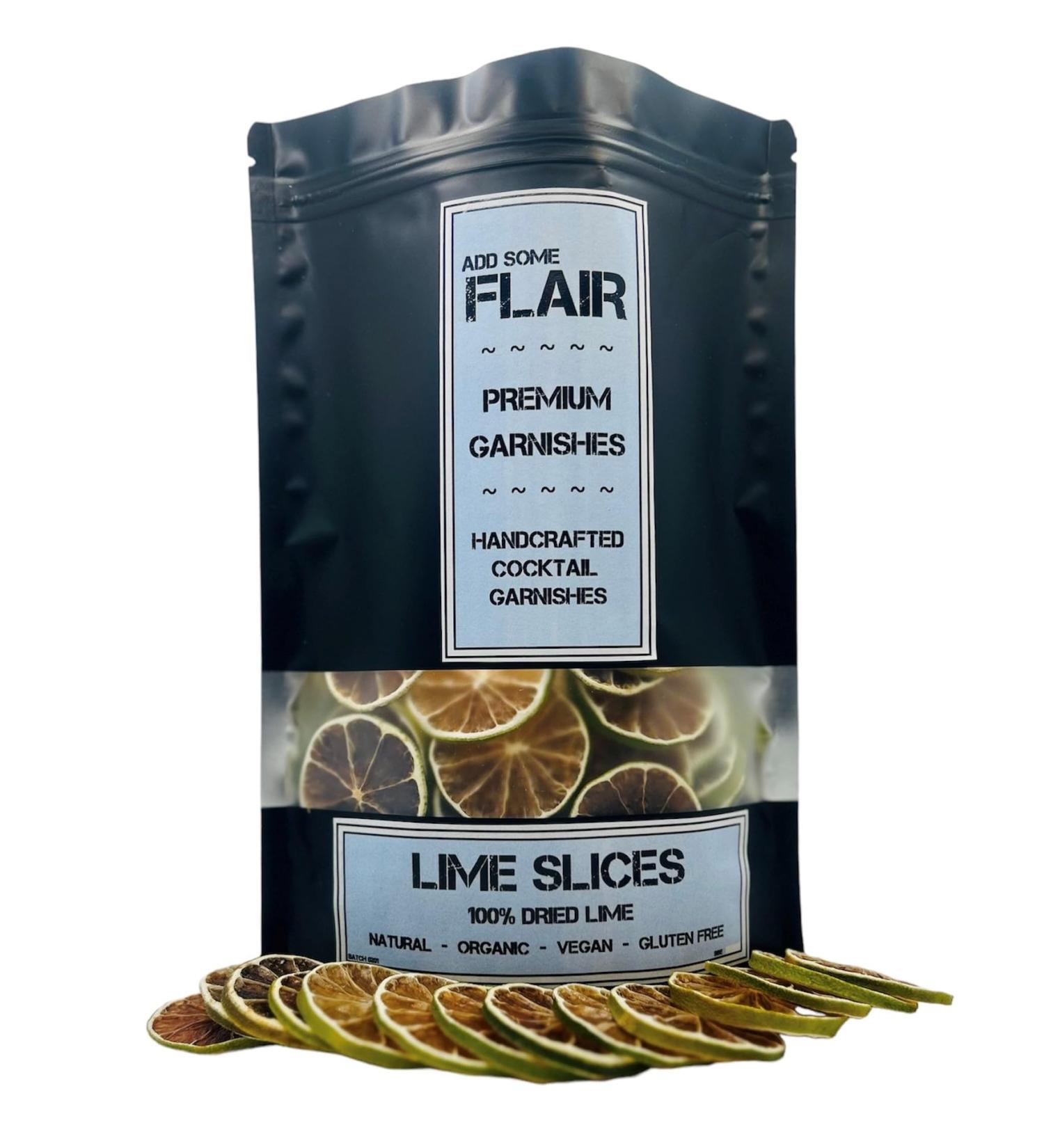 Dried Lime Slices - Premium Dehydrated Cocktail Garnishes - 35 Servings (50g Approx) - Buy Online on SooperMarket.com