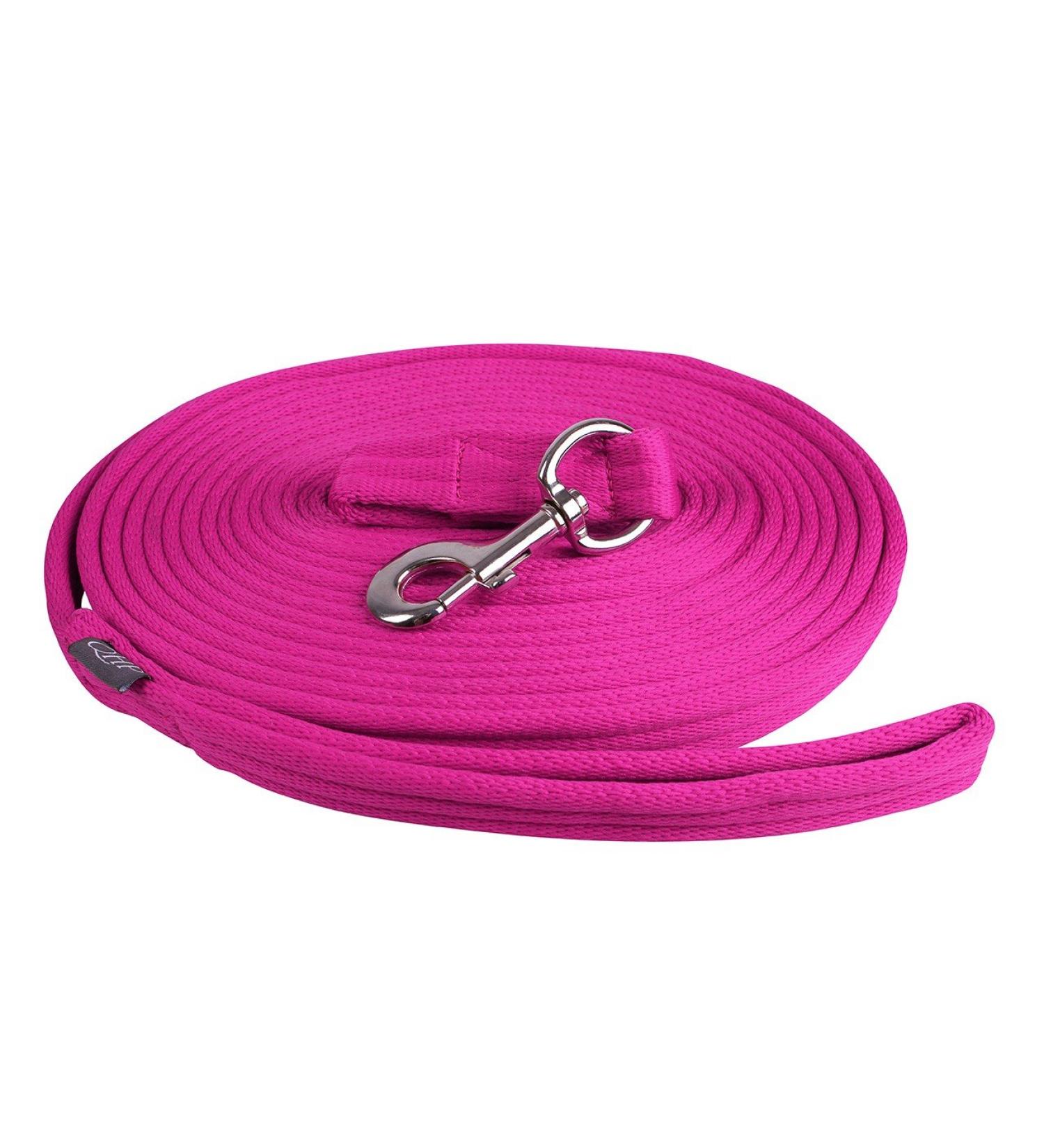 Lunge line lunge lead rope QHP 8m with bag 9 colors (fuchsia)