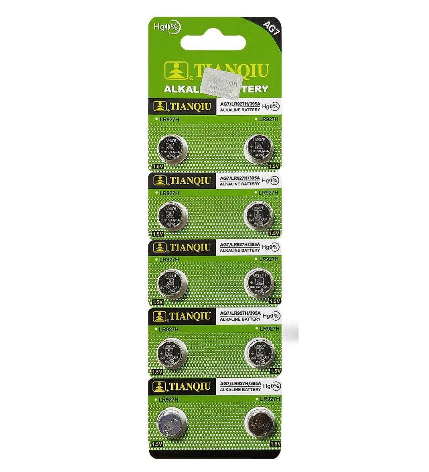 Buy Tianqiu 10PCS AG7 LR927 395 SR927SW Alkaline Batteries - Reliable Power for Your Devices - Buy Online on SooperMarket.com
