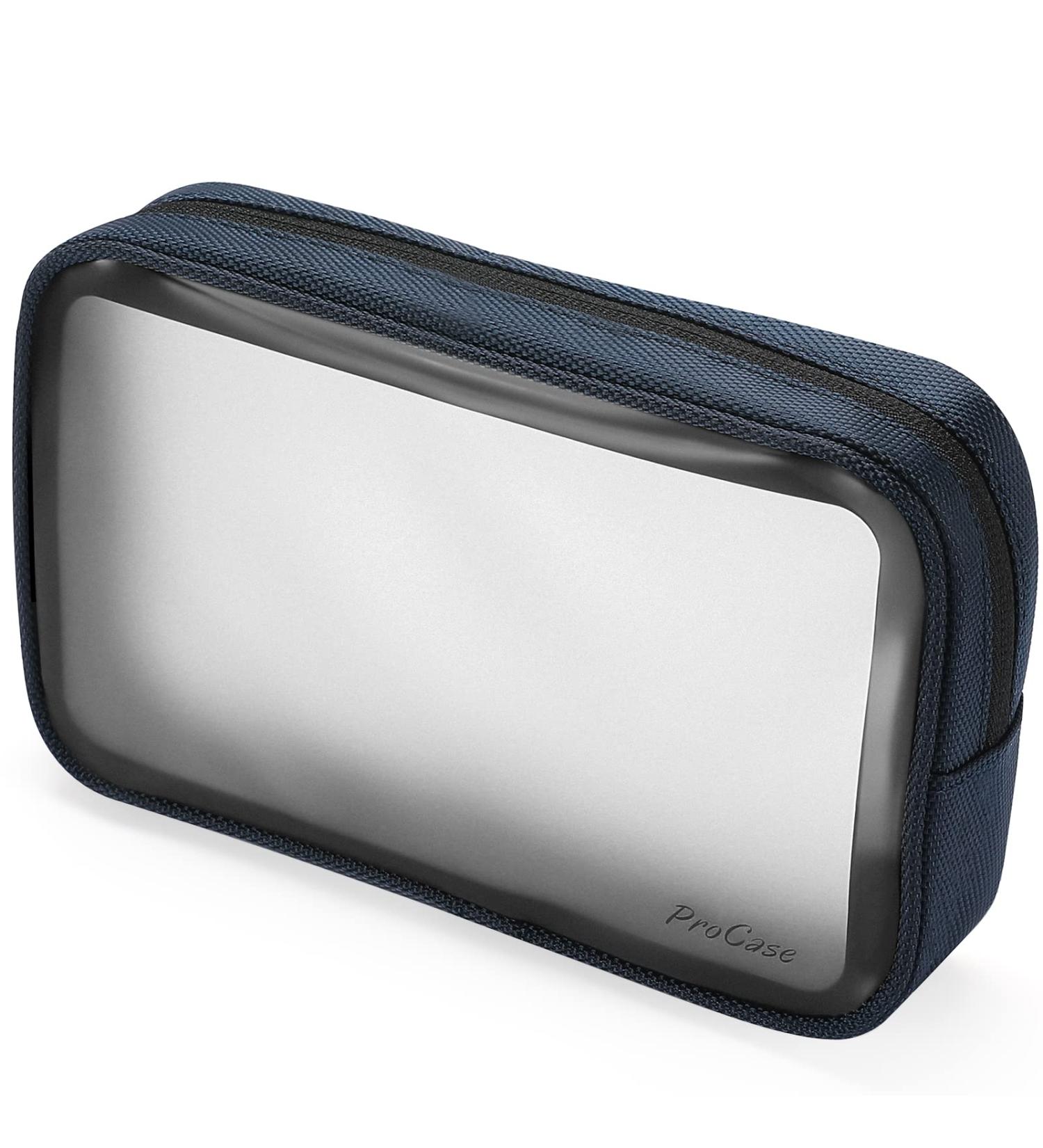 TSA Approved Clear Travel Toiletry Bag - Navy | Airport Compliant Organizer for Liquids, Cosmetics, Creams | ProCase - Buy Online on SooperMarket.com