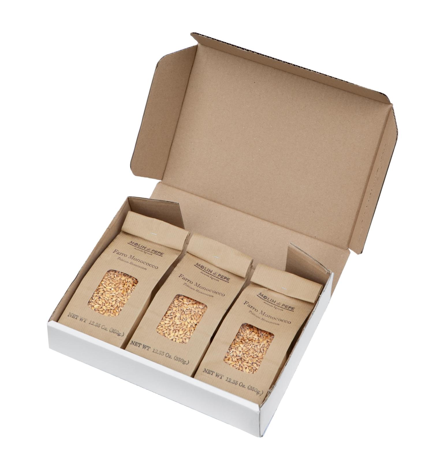 Molin di Pepe - Wholemeal Monococcus Spelt | Cultivated in Mugello - Tuscany | Artisan Production | Nutrient Rich in Fibre Digestible | (3x350g) - Buy Online on SooperMarket.com