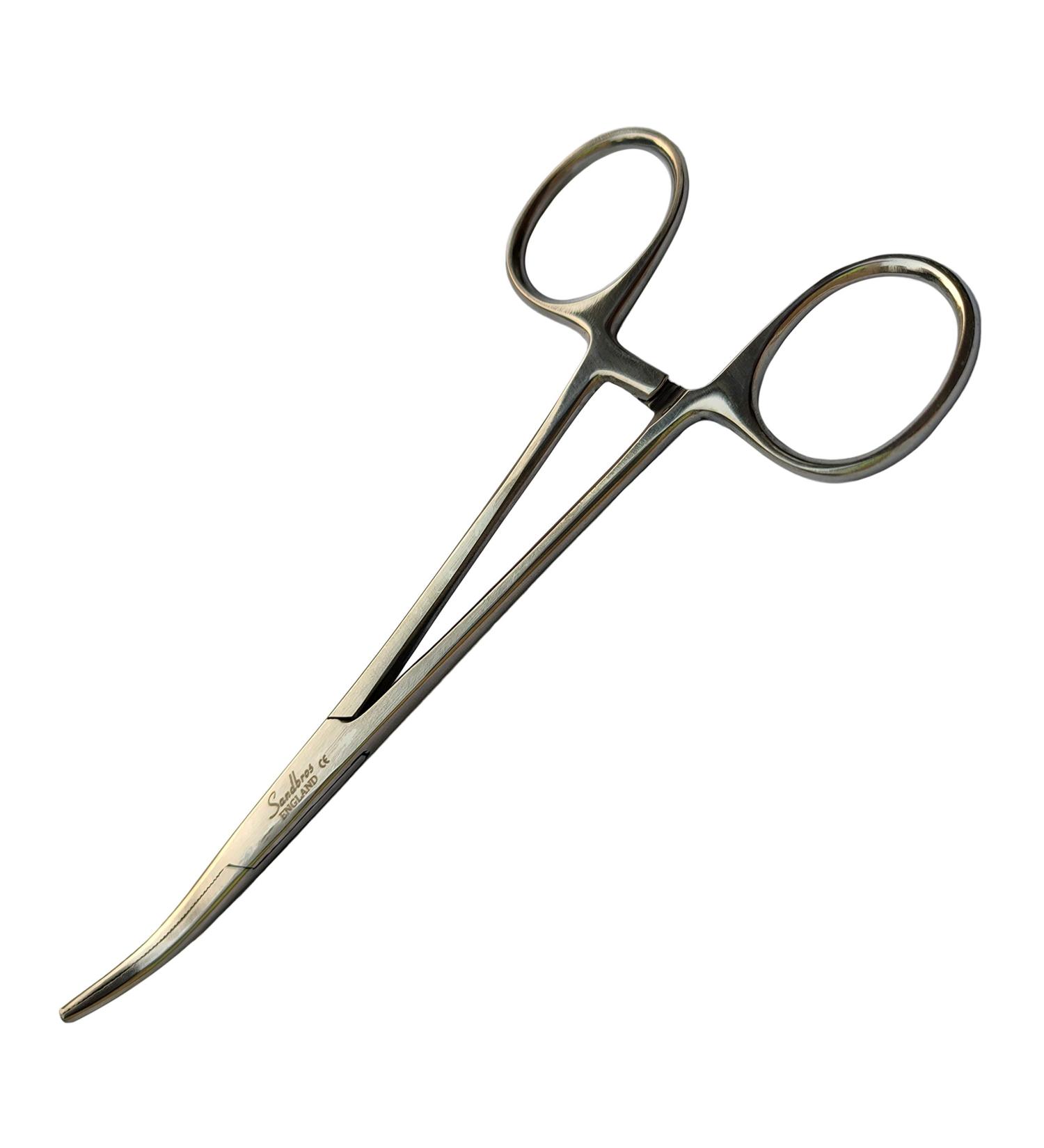 12cm CSF Curved Stainless Steel Pet Groomers Scissor Style Pet Ear Locking Forceps Aka Hemostatic Tweezers Good Strong Animal Care Dog/Cat Groomers Tool Sandbros - Buy Online on SooperMarket.com