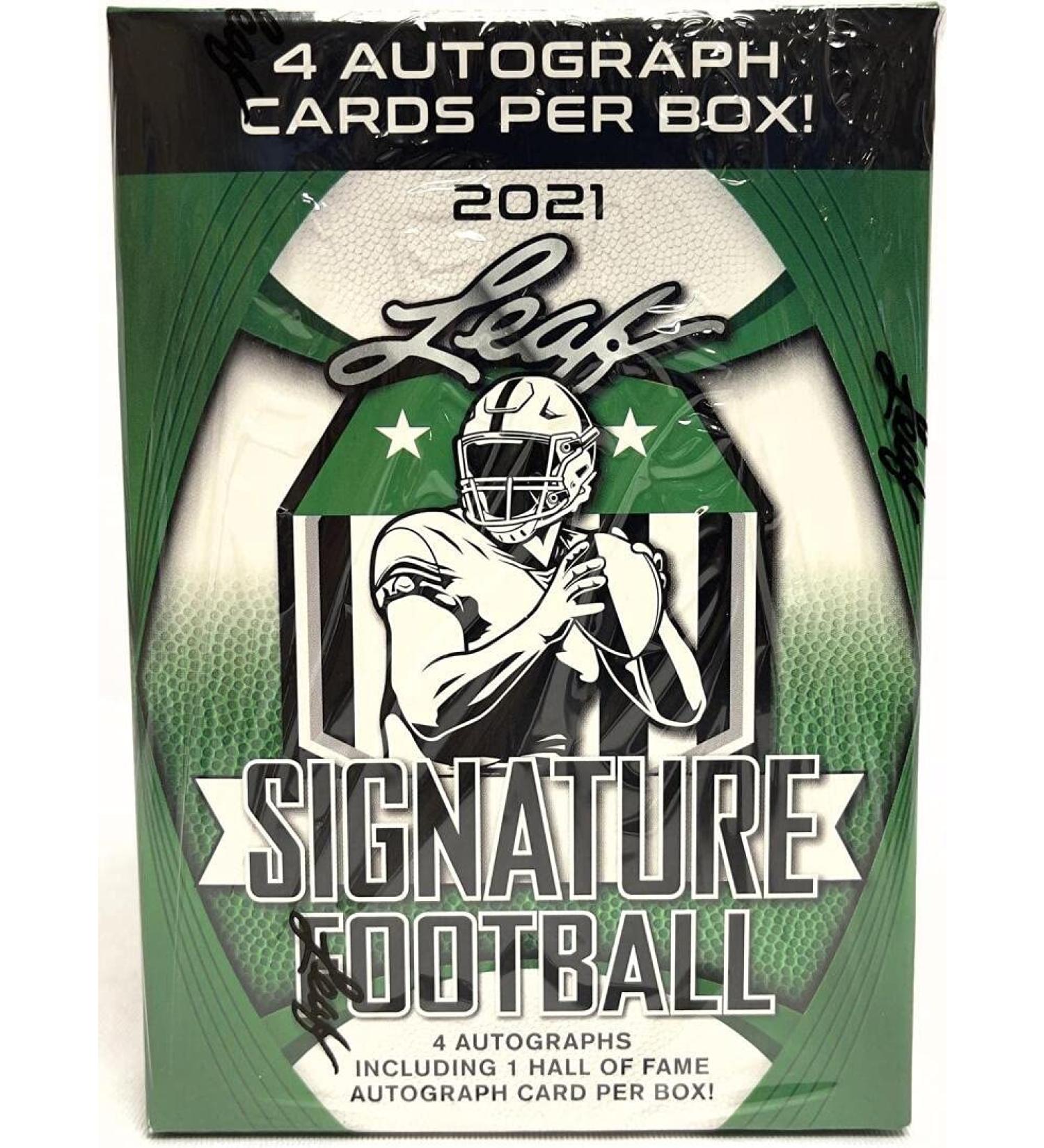 2021 Leaf Signature Football Blaster Box - 4 Autographs - Buy Online on SooperMarket.com