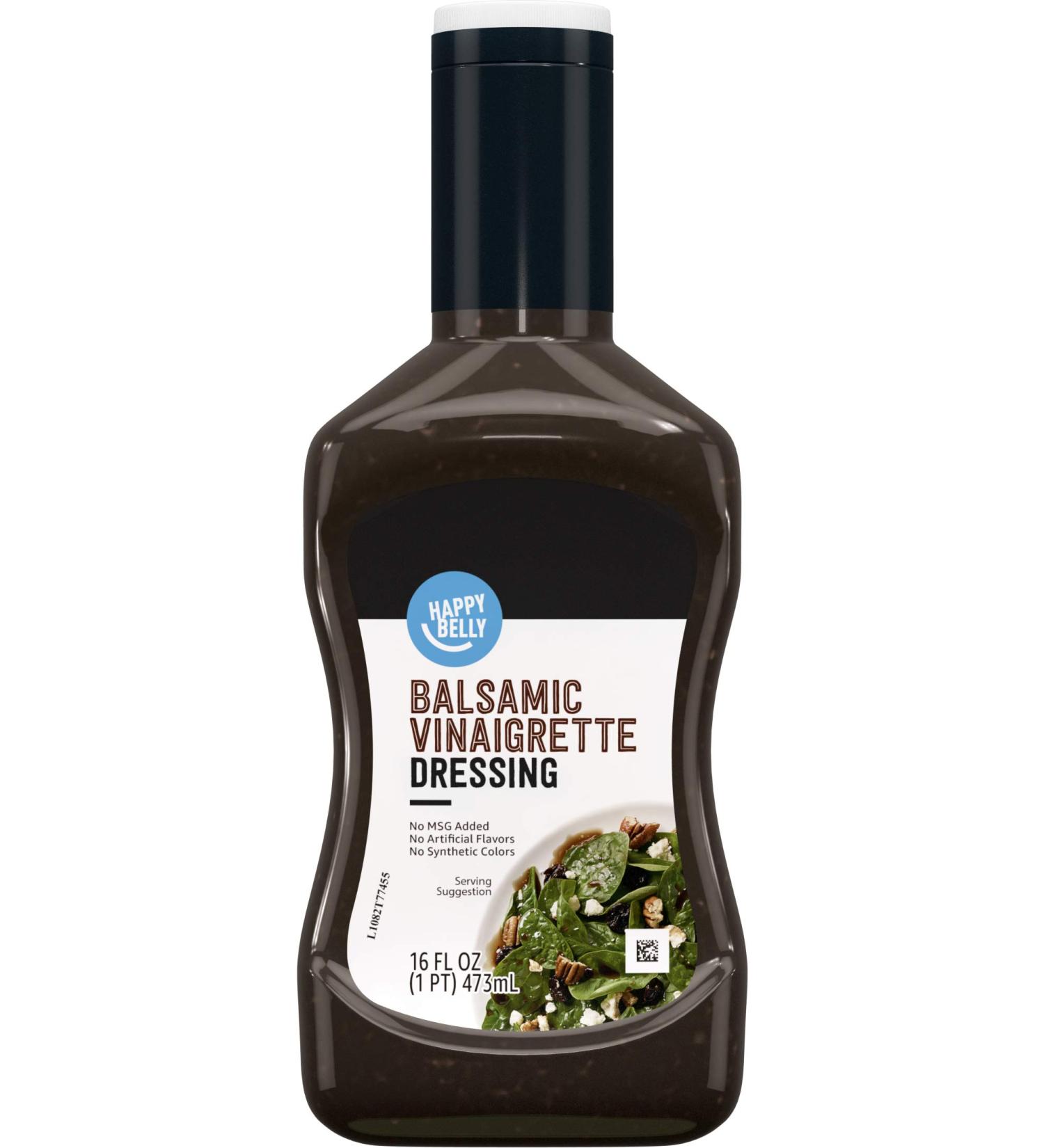Happy Belly Balsamic Vinaigrette Dressing 16 Fl Oz - Amazon Brand - Buy Online on SooperMarket.com