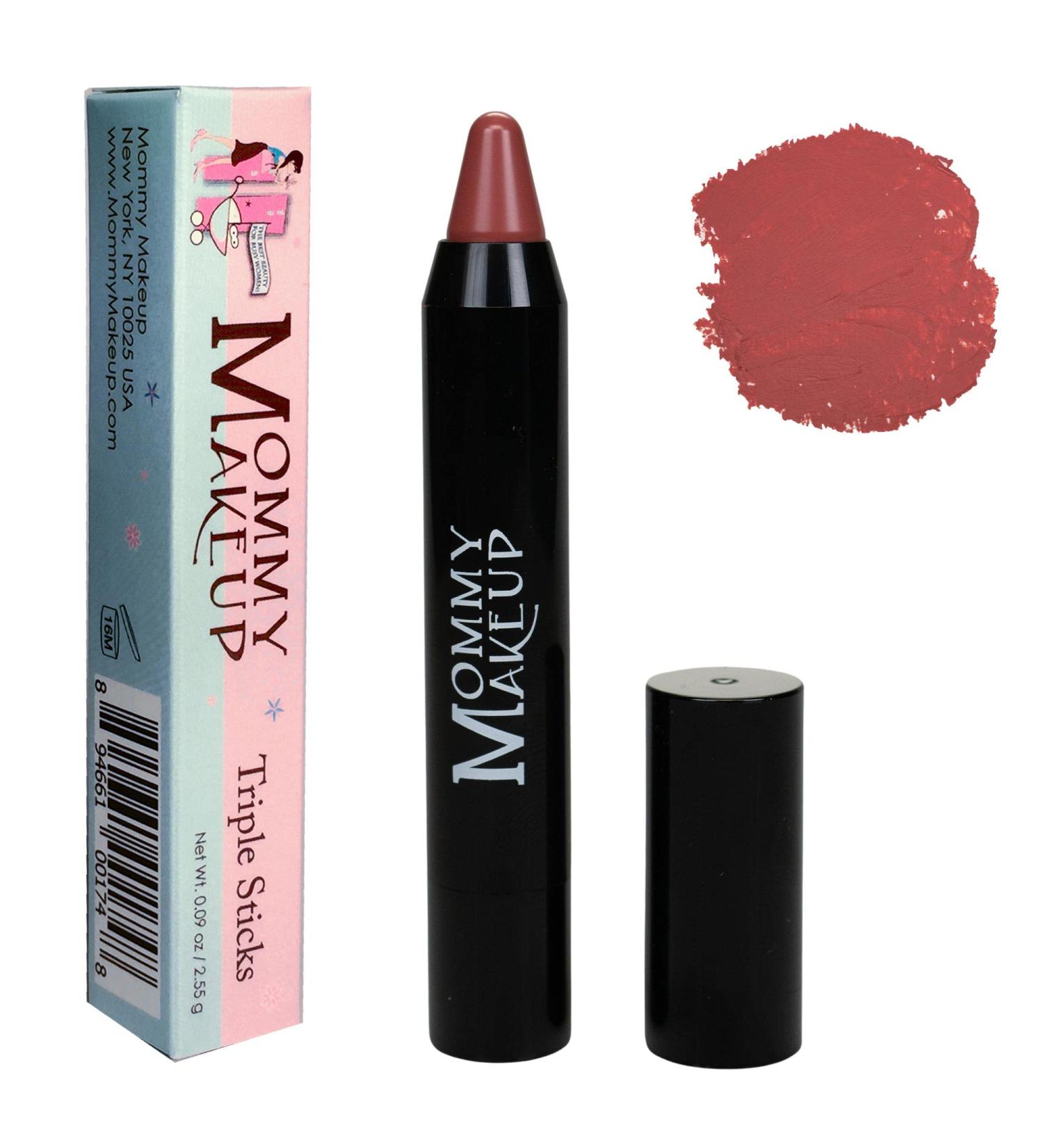 Triple Sticks Lipstick & Cream Blush - Moisturizing Lip Color for Lips & Cheeks - Tess: Muted Rose - Buy Online on SooperMarket.com
