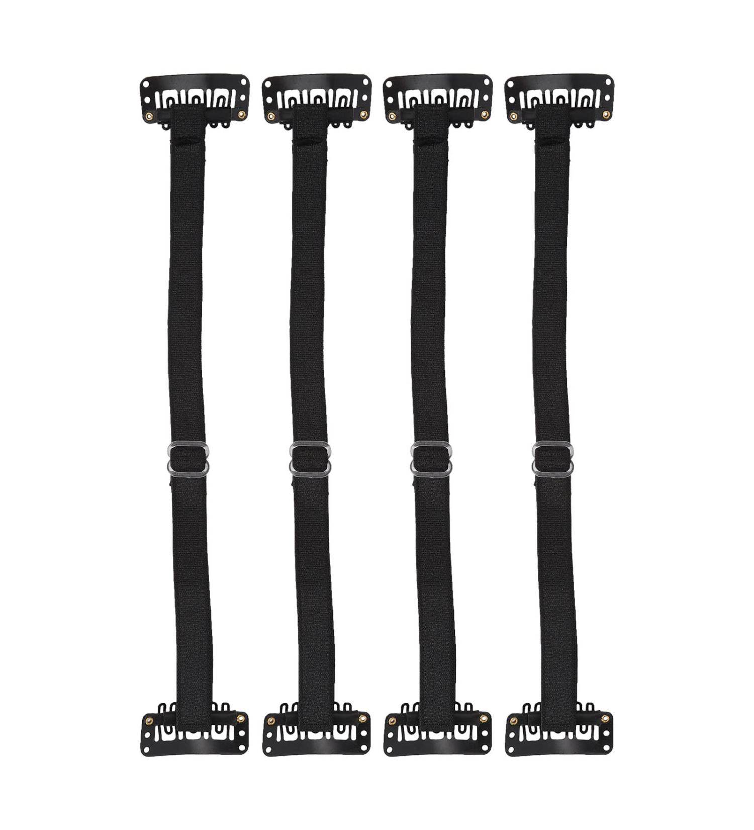 Face Lift Band | Wrinkle Removal Belt - 4 Reusable Pieces with Hair Clip for Face Shaping (Black) - Shop Now - Buy Online on SooperMarket.com