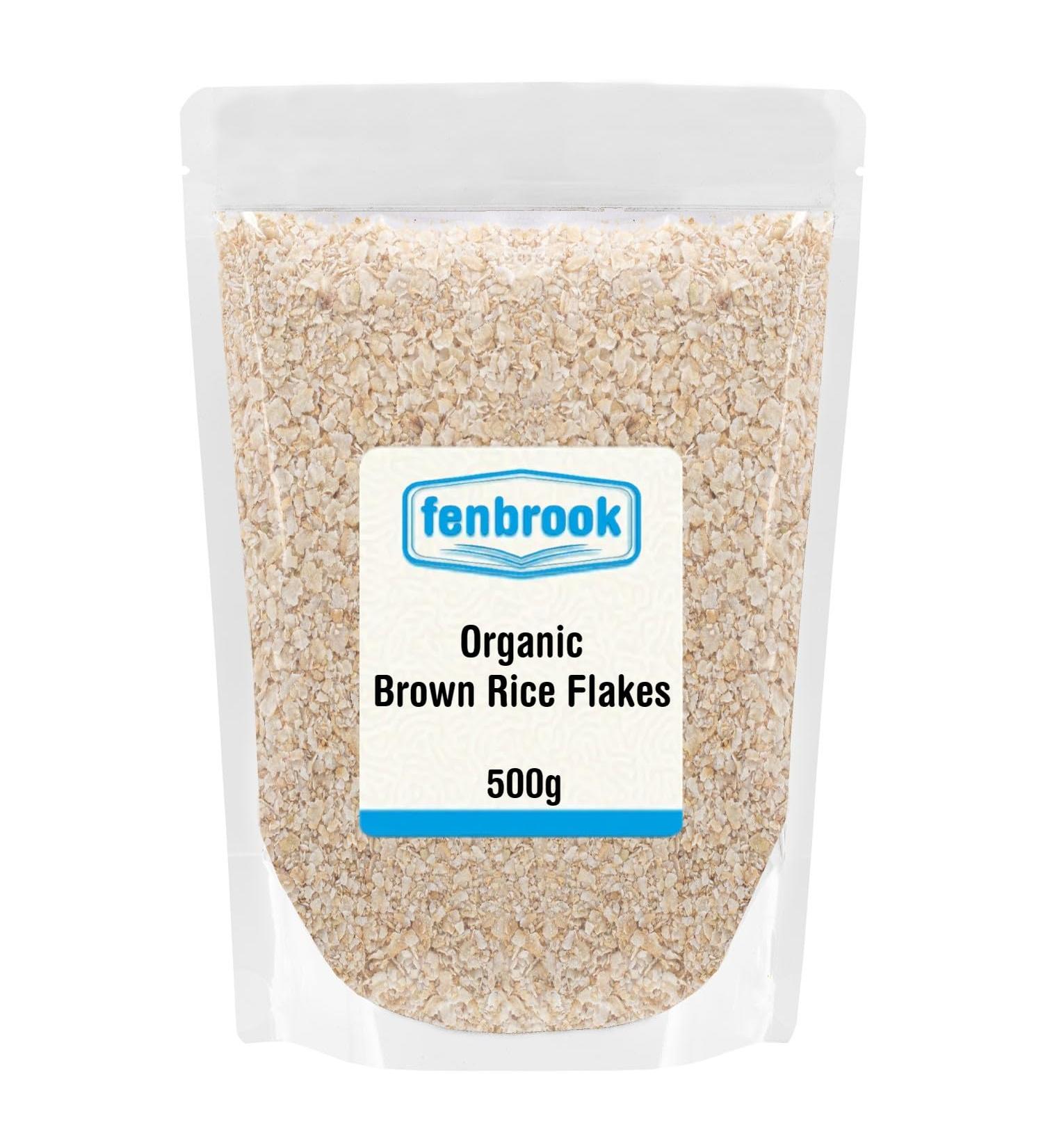 500g Organic Brown Rice Flakes | Certified by Fenbrook Organic - Buy Online on SooperMarket.com