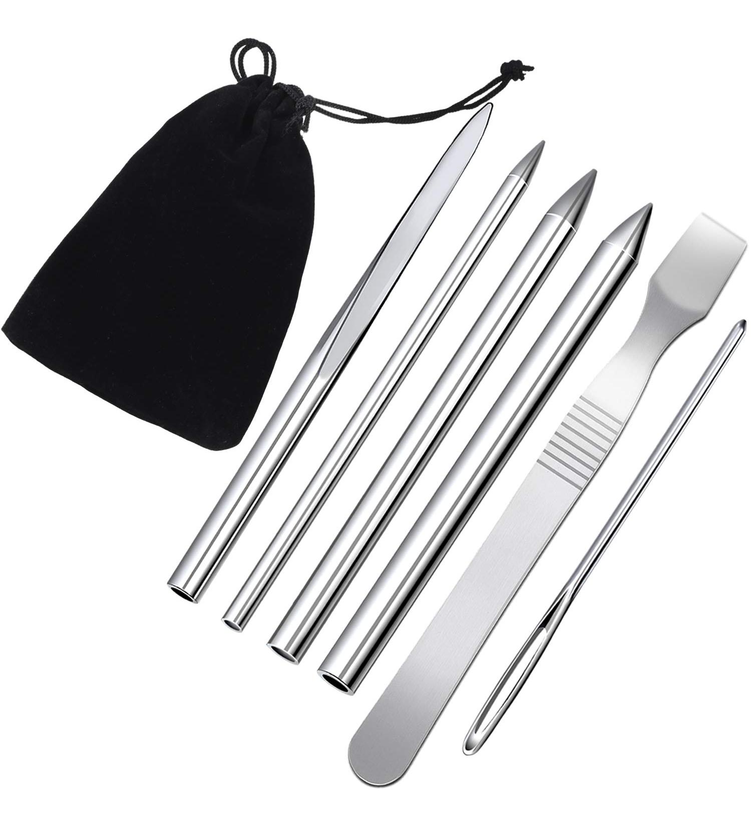 6-Piece Paracord Stitching Set with FID Needles & Smoothing Tool - Silvery - Buy Online on SooperMarket.com
