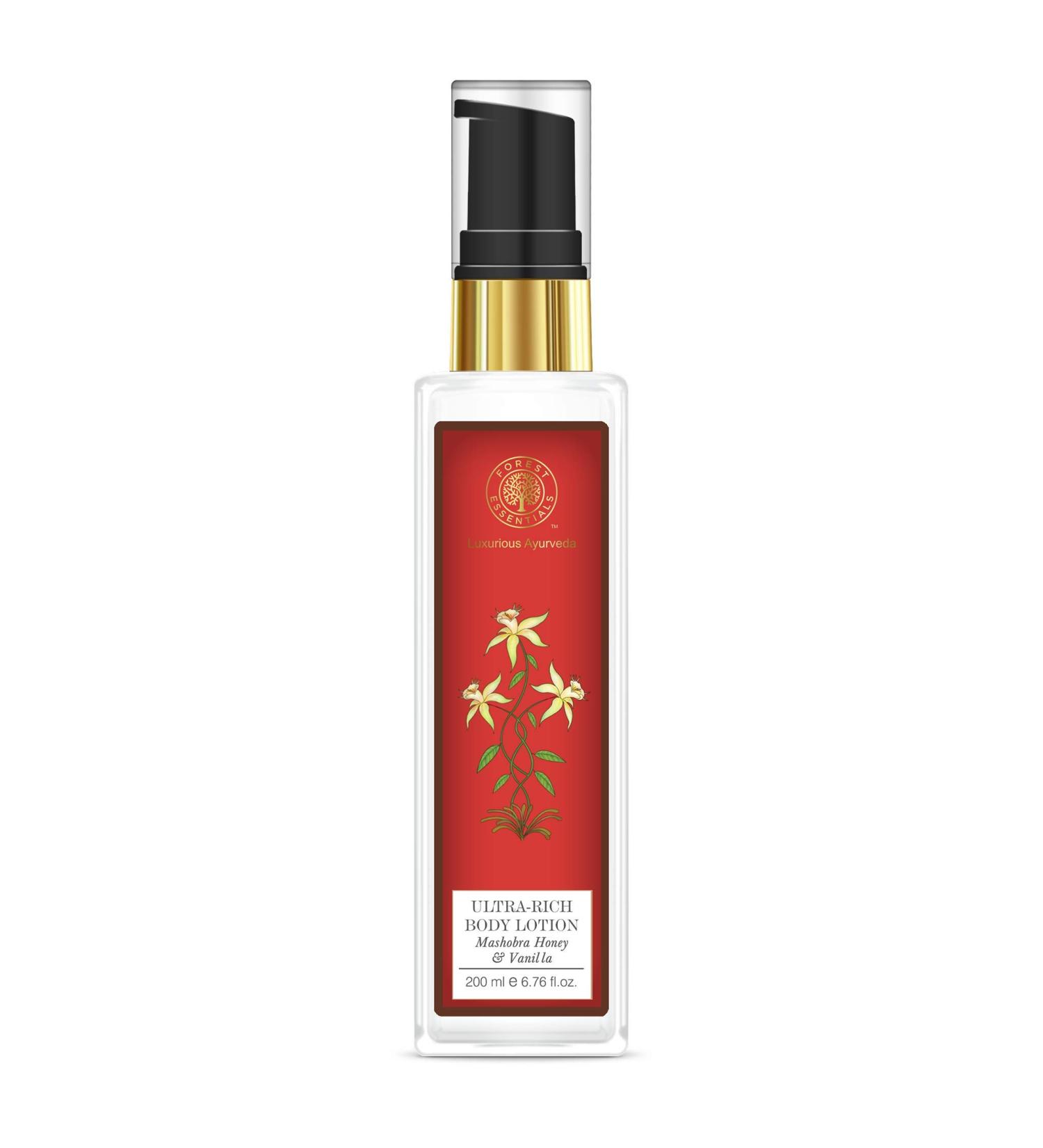 Buy Forest Essentials Mashobra Honey & Vanilla Ultra Rich Body Lotion 200ml | Luxurious Moisturizer for All Skin Types | International Shipping Available - Buy Online on SooperMarket.com