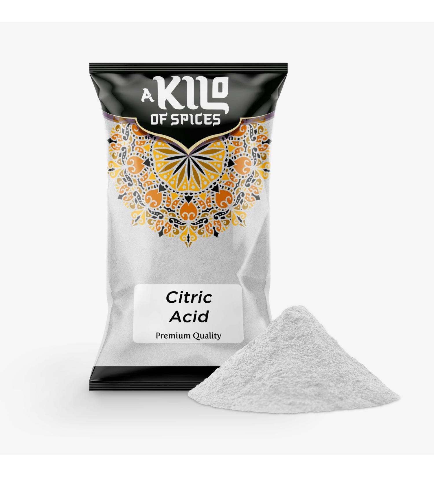 A Kilo Of Spices | Pure Citric Acid Powder 1 Kg | Food Grade Natural Preservative | Non-GMO | Enhances Flavor Great for Cooking Canning Bath Bombs Cleaning Premium Quality 1kg
