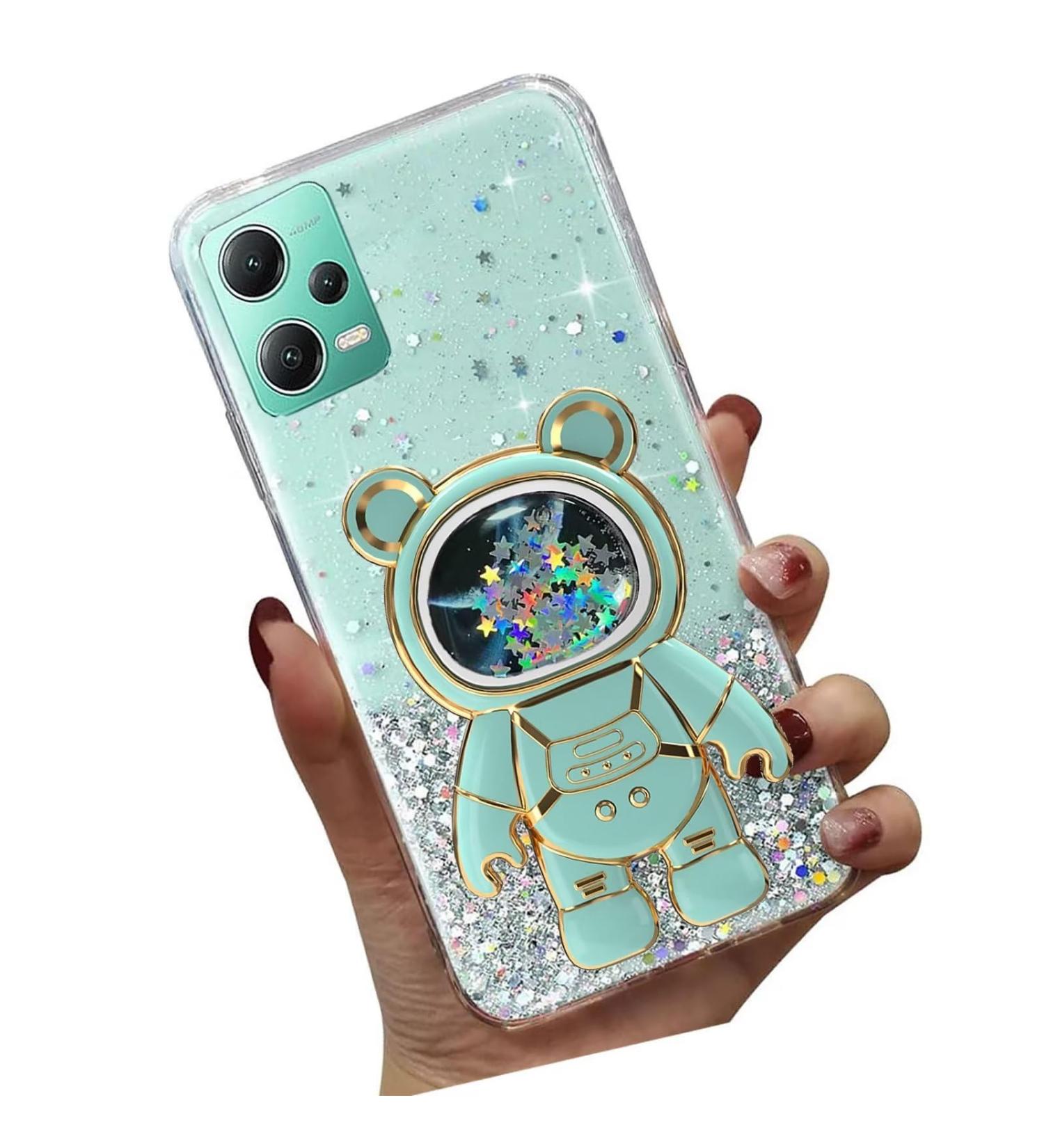 Buy Tivenfezk Nadoli Astronaut Stand Case for Xiaomi Redmi Note 12 - Glitter Soft Silicone Protective Cover - Buy Online on SooperMarket.com