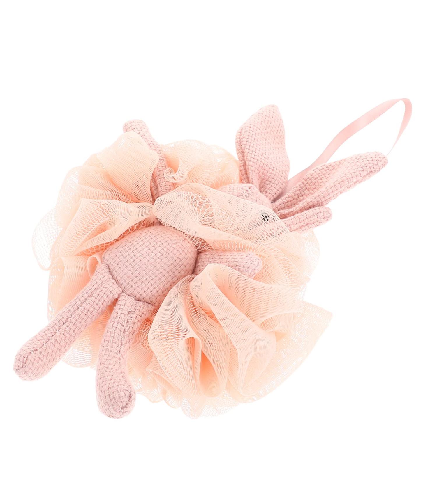Easter Rabbit Bath Ball Pouf - Exfoliating Kids & Adults - Plush Scrubber for Shower - Loofah Accessory for Home & Hotel - Bunny Design - Buy Online on SooperMarket.com