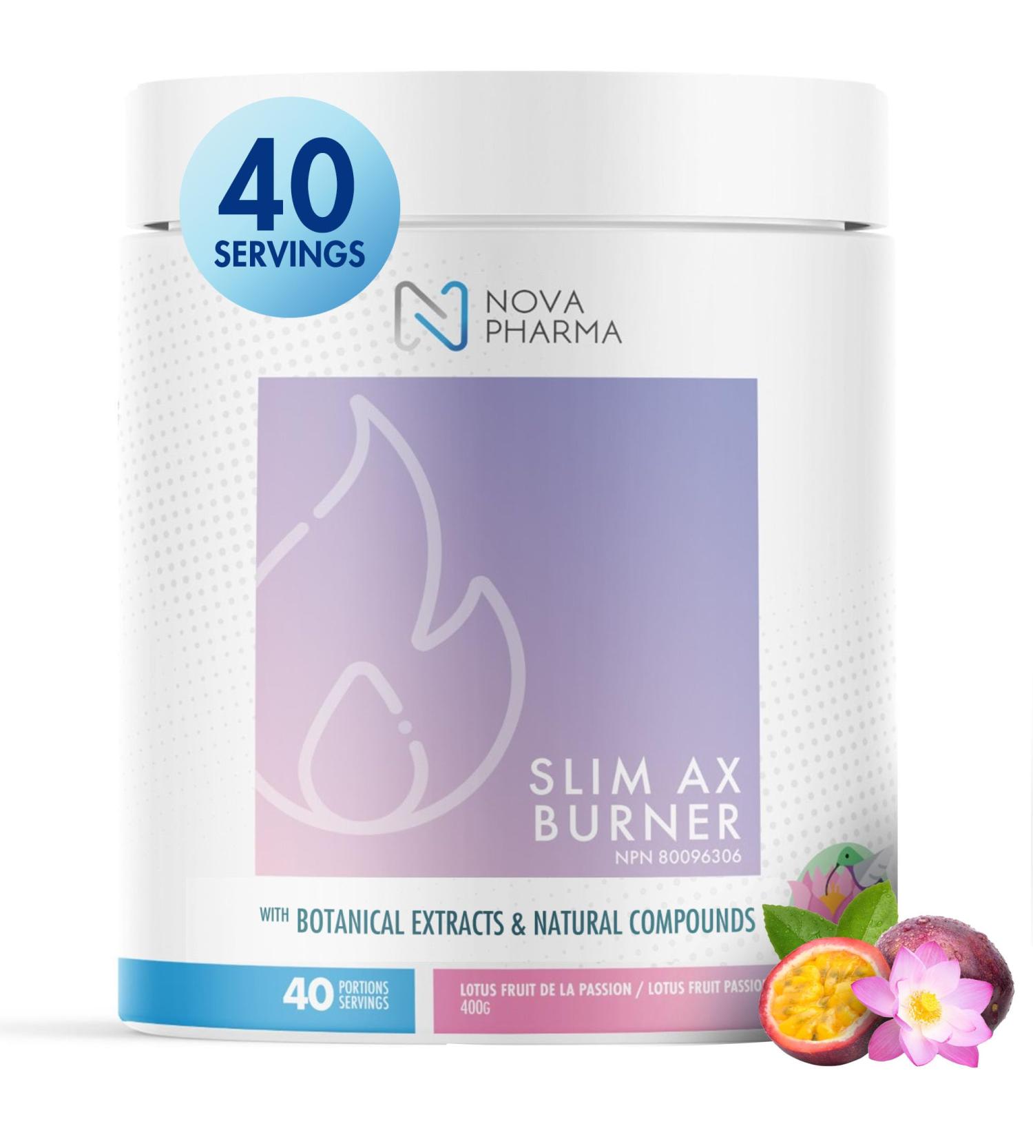 Nova Pharma Pre Workout Powder - Garcinia Cambogia - L Carnitine Supplement - Chromium Supplement - 40 Servings (Lotus & Passion fruit) - Buy Online on SooperMarket.com