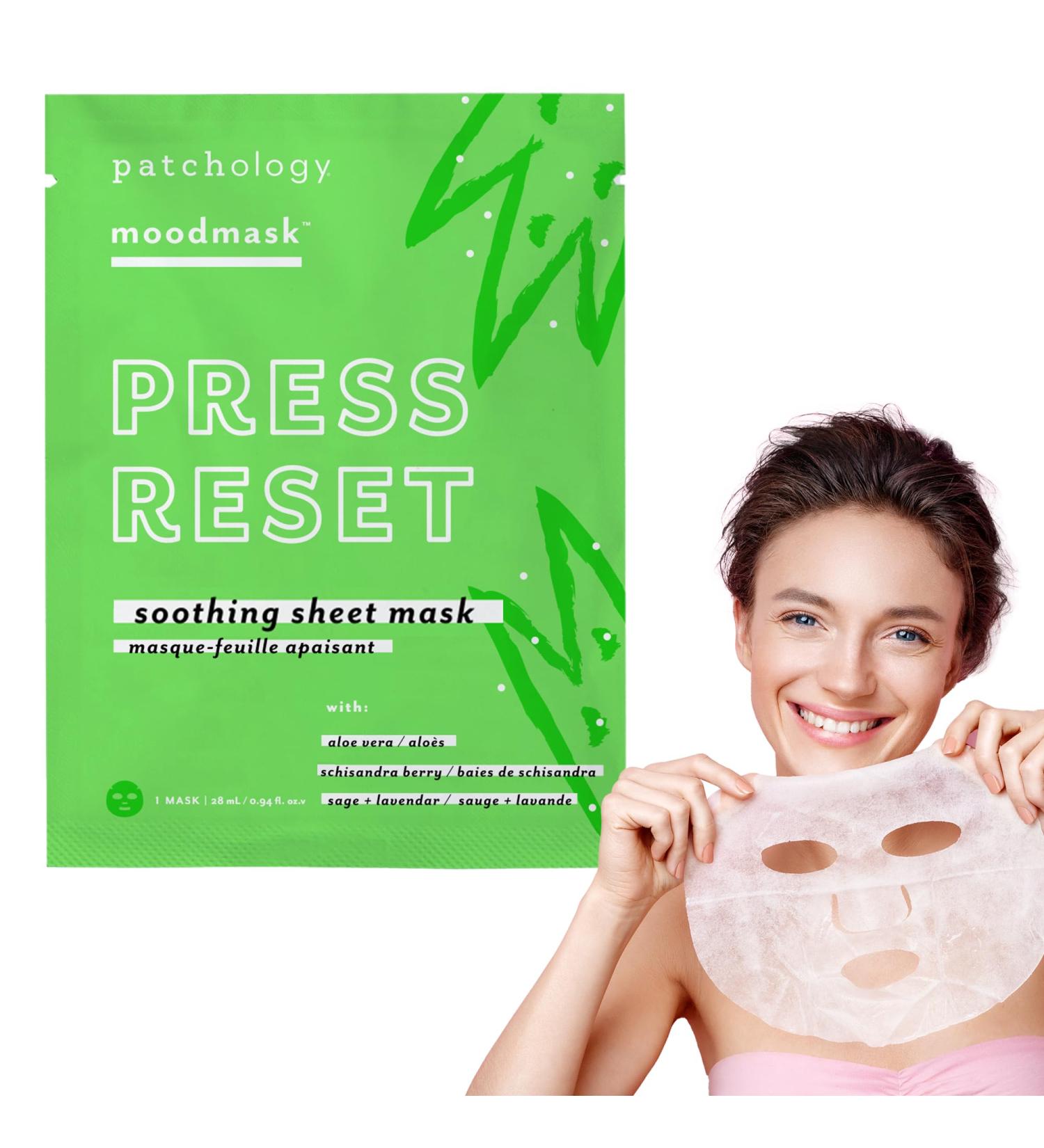 Patchology Soothing Face Mask | Revitalize & Hydrate Skin with Aloe Vera Lavender & Schisandra Berry | 1 Ct - International Shipping Available - Buy Online on SooperMarket.com