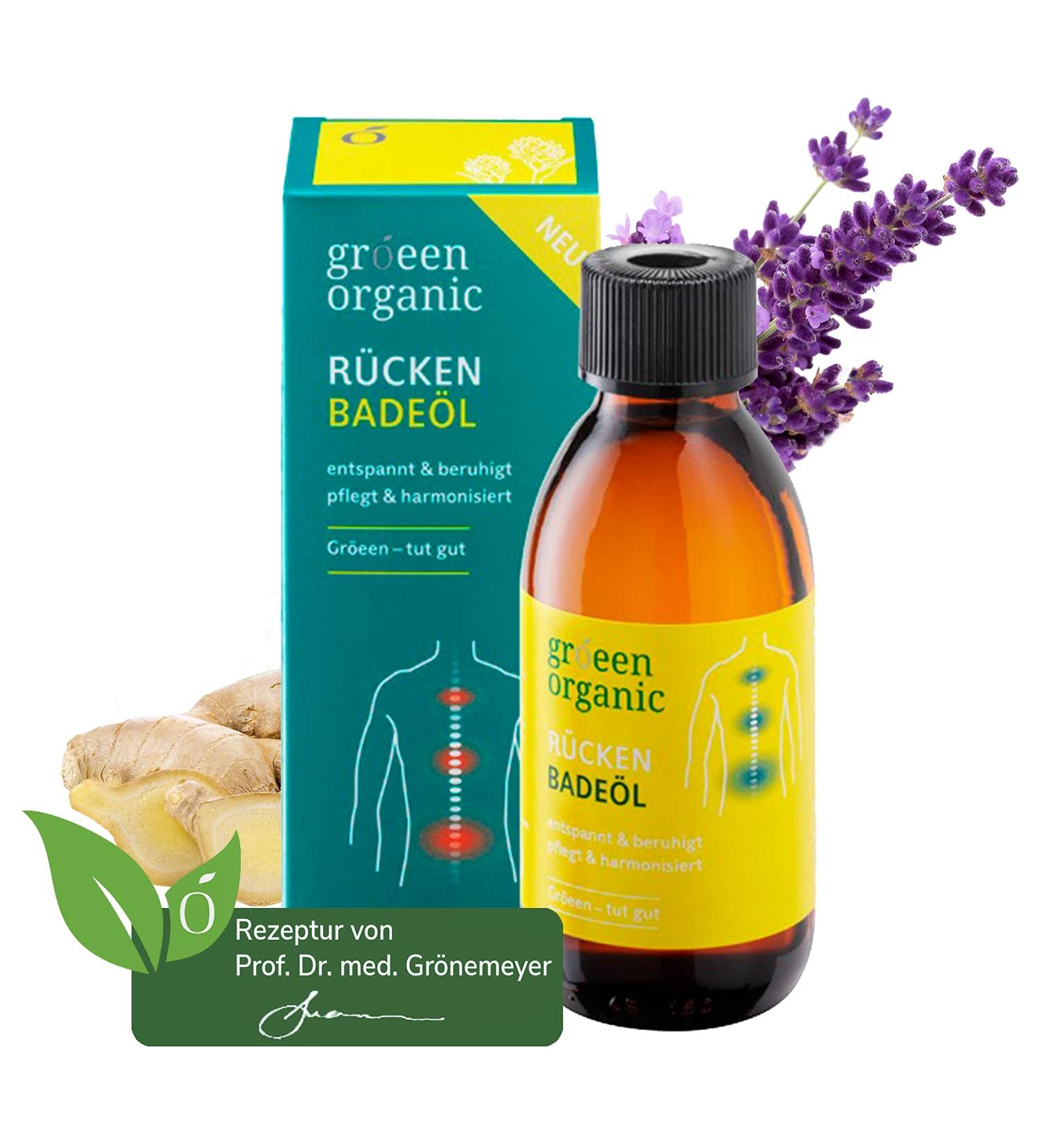 Gr eeen Organic Back Bathing Oil - Relaxation for Body & Mind | Prof. Dr. Dietrich Gr nemeyer - 150 ml - Buy Online on SooperMarket.com