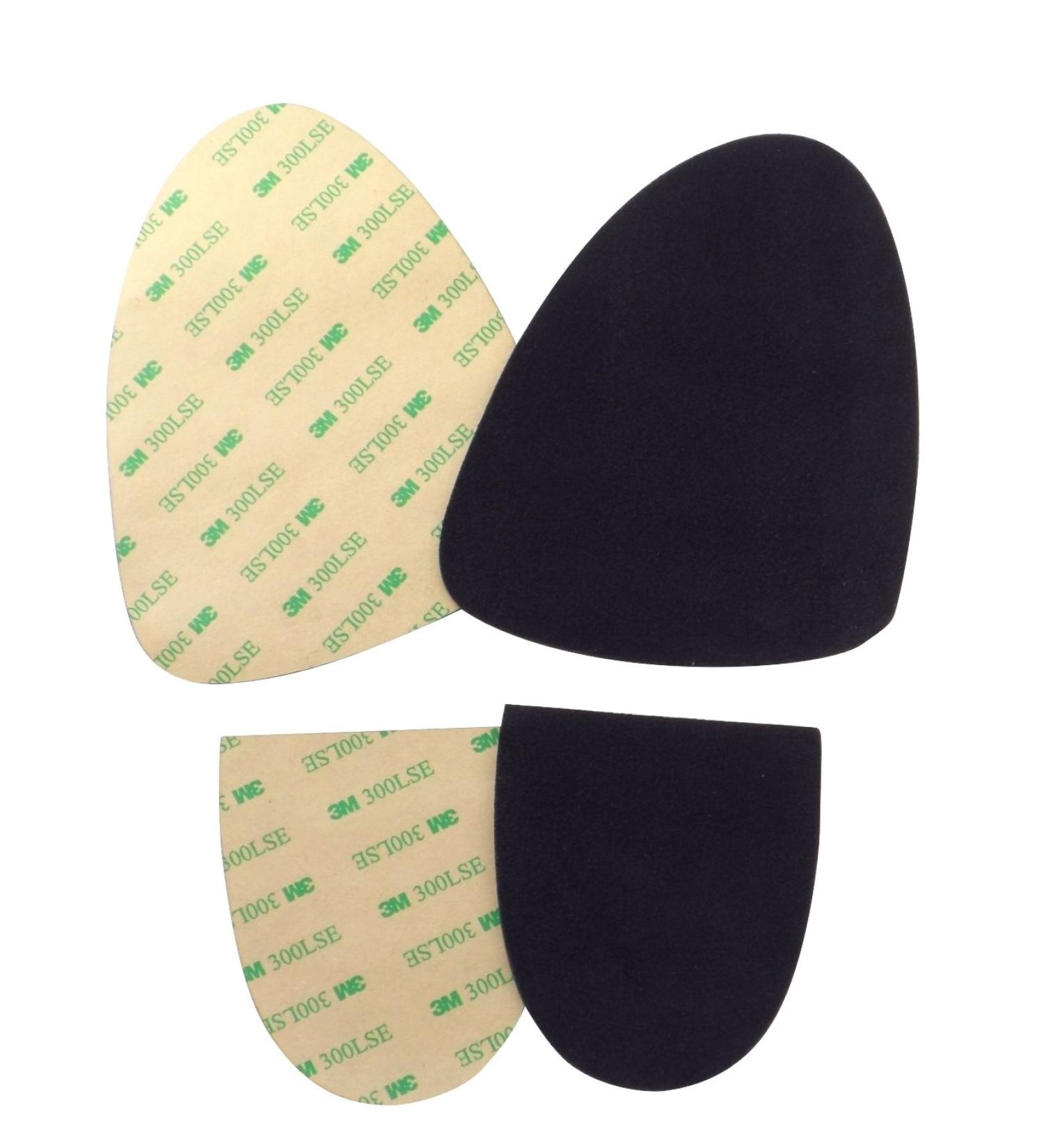 Stick-on Suede Soles with Industrial-Strength Adhesive Backing. Resole Old Dance Shoes or Turn Sneakers into Perfect Dance Shoes. Suede-M, Suede-XL Dark Black Medium