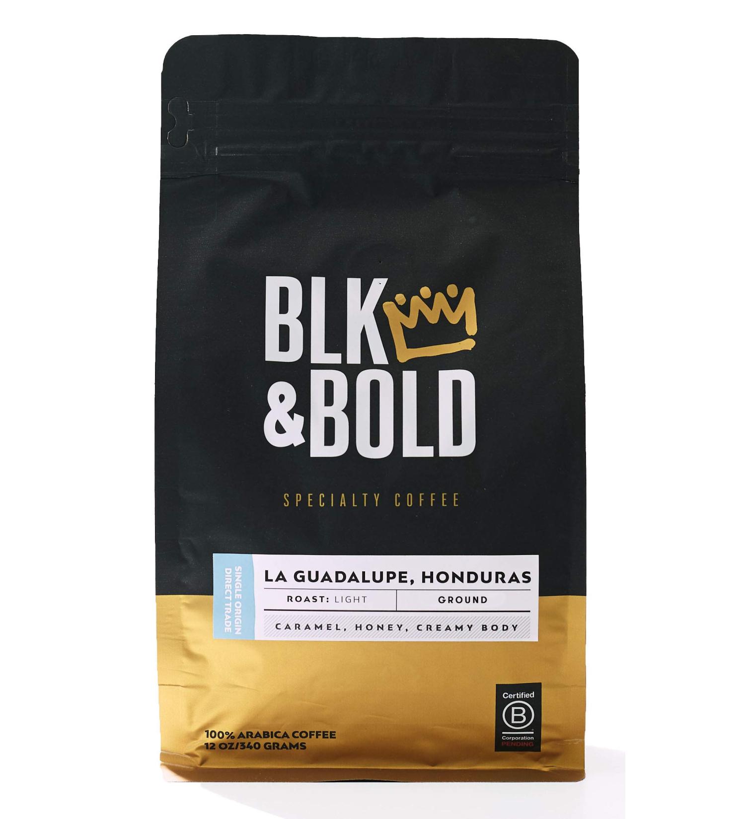 BLK & Bold Light Roast Coffee - LA Guadalupe Honduras 12 oz (340g) - Buy Online on SooperMarket.com