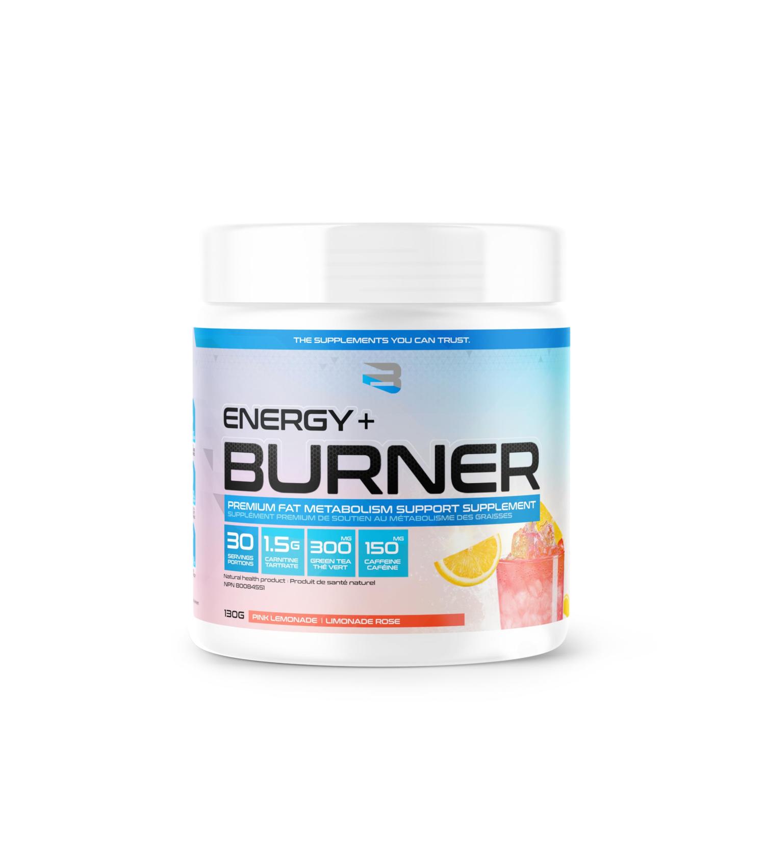 Believe Supplements Energy Burner: Maximize Fat Metabolism Muscle Recovery and Performance - Boost Endurance Reduce Fatigue and Enhance Alertness for Intense Workouts! (Pink Lemonade) - Buy Online on SooperMarket.com