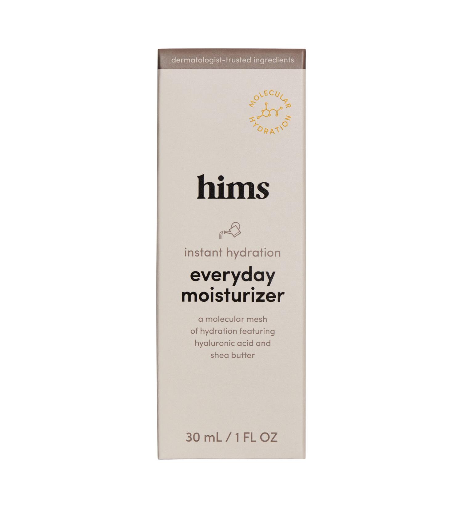 hims Energizing Men's Moisturizer - Hyaluronic Acid, Shea Butter, Lightweight Formula - Ocean Scent, Vegan & Cruelty-Free - 1oz - Buy Online on SooperMarket.com