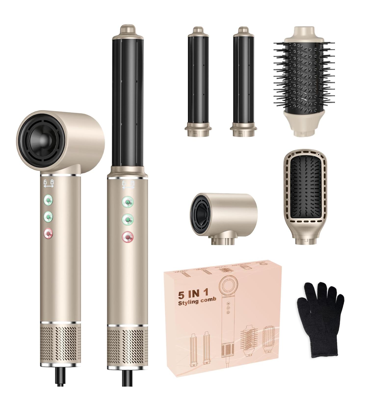 Buy Airstyler 5 in 1 - 11000 RPM Hairdryer & Multi-Style Hairstyler with Automatic Air-Curling | Quick Drying & Volume Brush | International Shipping - Buy Online on SooperMarket.com