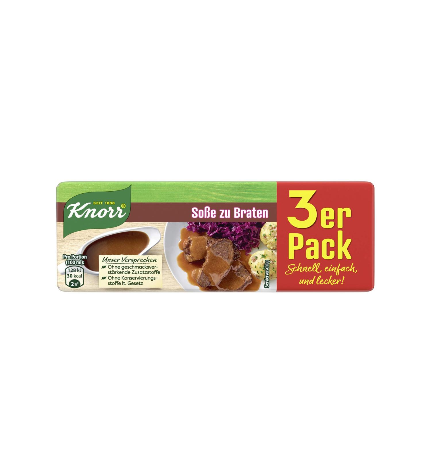 Buy Knorr Sauce for Roasts - Delicious Dark Sauce No Flavor Enhancers 3-Pack (250ml) | International Shipping - Buy Online on SooperMarket.com