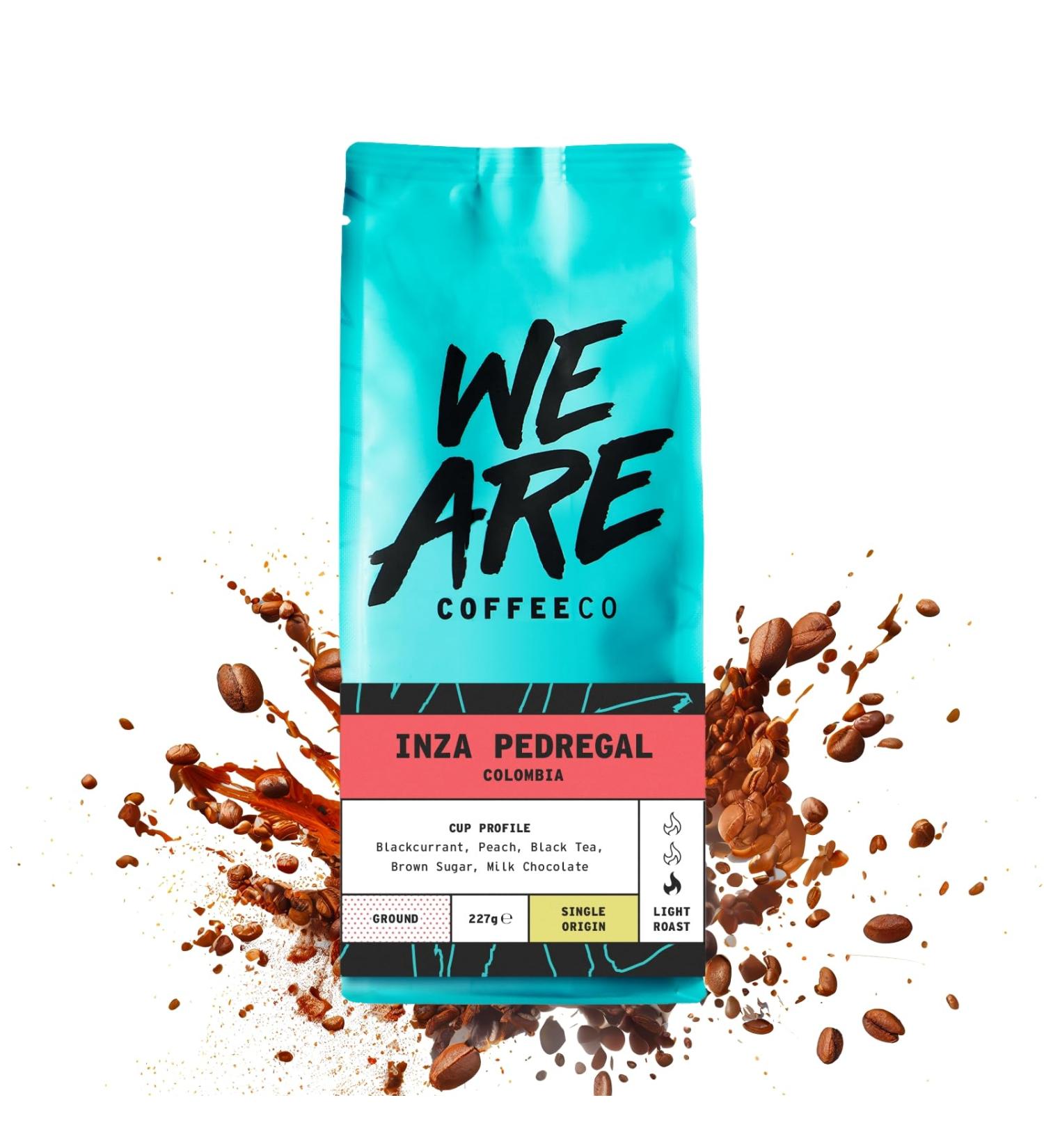 Coffee Ground for Cafetiere 227g Bag Colombian Ground Coffee Chocolate & Fruits Notes 100% Arabica Light Roast Speciality Freshly Roasted Single Origin (We Are Coffee Co) Ground Cafetiere 227 g (Pack of 1) - Buy Online on SooperMarket.com