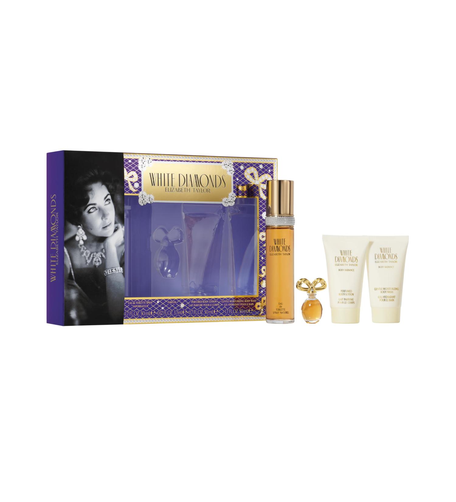 Elizabeth Taylor White Diamonds Perfume for Women Gift Set - 4 PC 1.7 Fl. oz 1.7 Fl Oz (Pack of 4) - Buy Online on SooperMarket.com