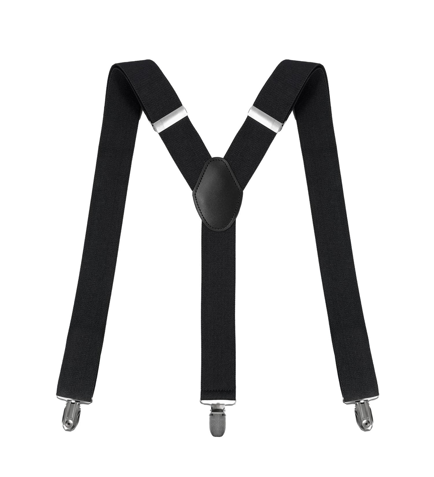 Clundoo Extra Strong Braces for Men & Women - 3.5 cm Wide Elastic with 3 Metal Clips - Adjustable Rush Carrier - Buy Online on SooperMarket.com
