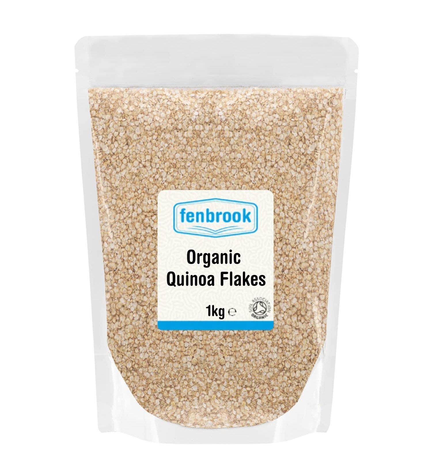 Organic Quinoa Flakes 1kg | Certified Organic by Fenbrook Organic - Buy Online on SooperMarket.com