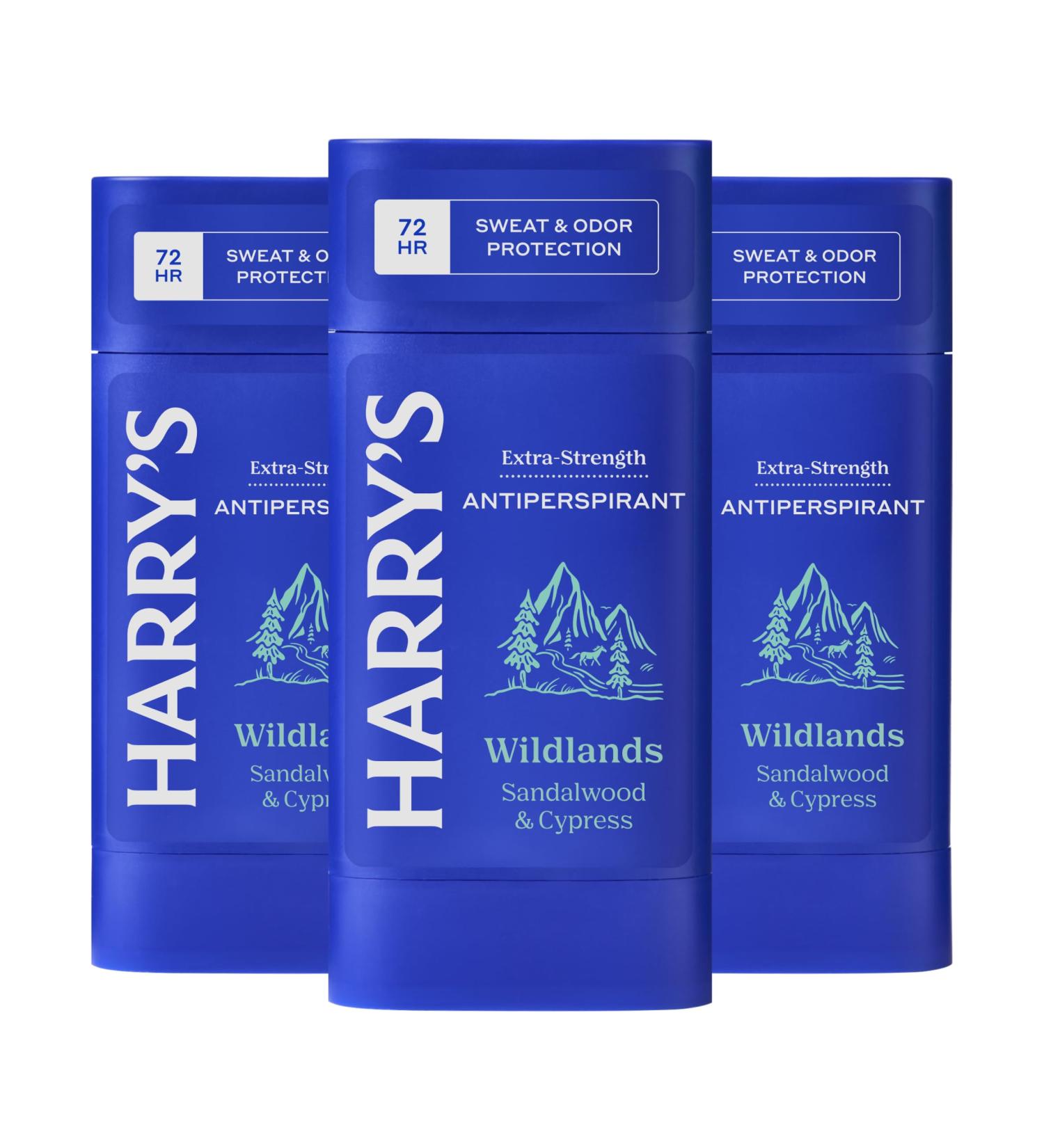 Harry's Extra-Strength Antiperspirant - Odor & Enhanced Sweat Control Antiperspirant for Men - Wildlands 2.5 oz Pack of 3 Antiperspirant Wildlands - Buy Online on SooperMarket.com